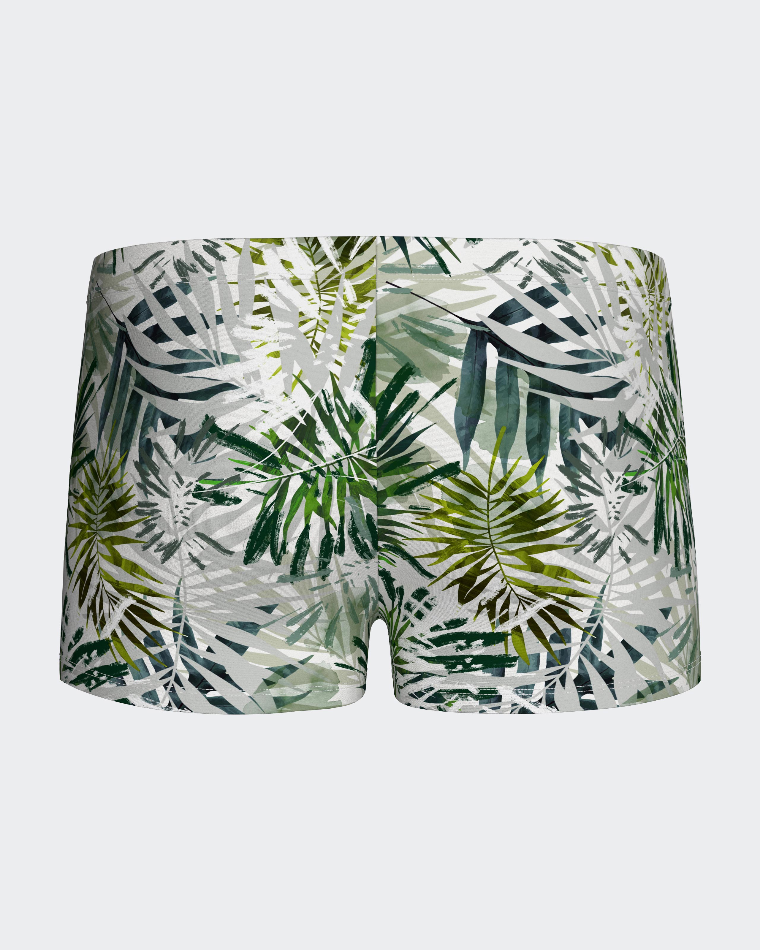 Boxer de baño estampado con hojas de palma - Impetus - Verde Verde-3