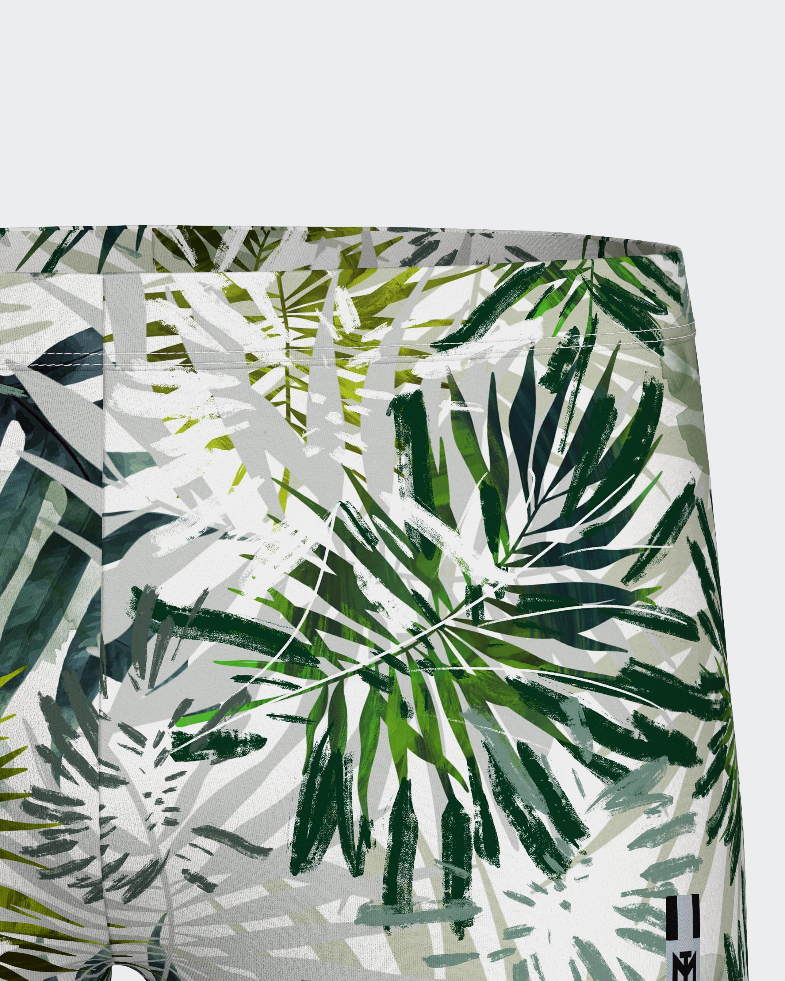 Boxer de baño estampado con hojas de palma - Impetus - Verde Verde-2