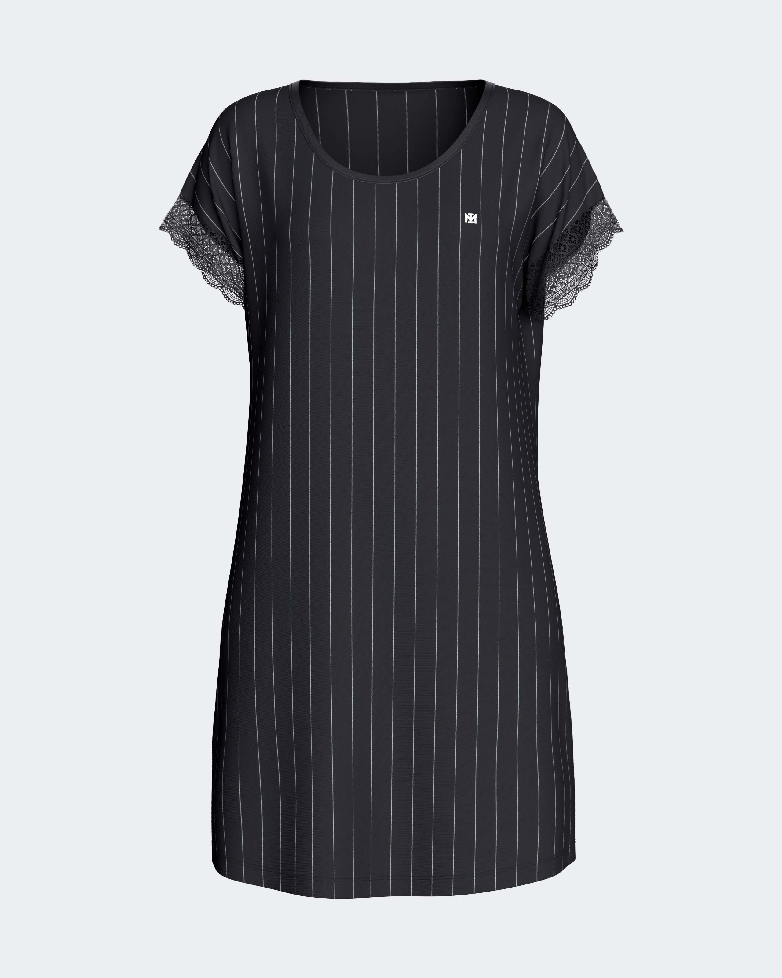 Camisón de mujer en algodón modal - Impetus - Azul marino Azul marino-1