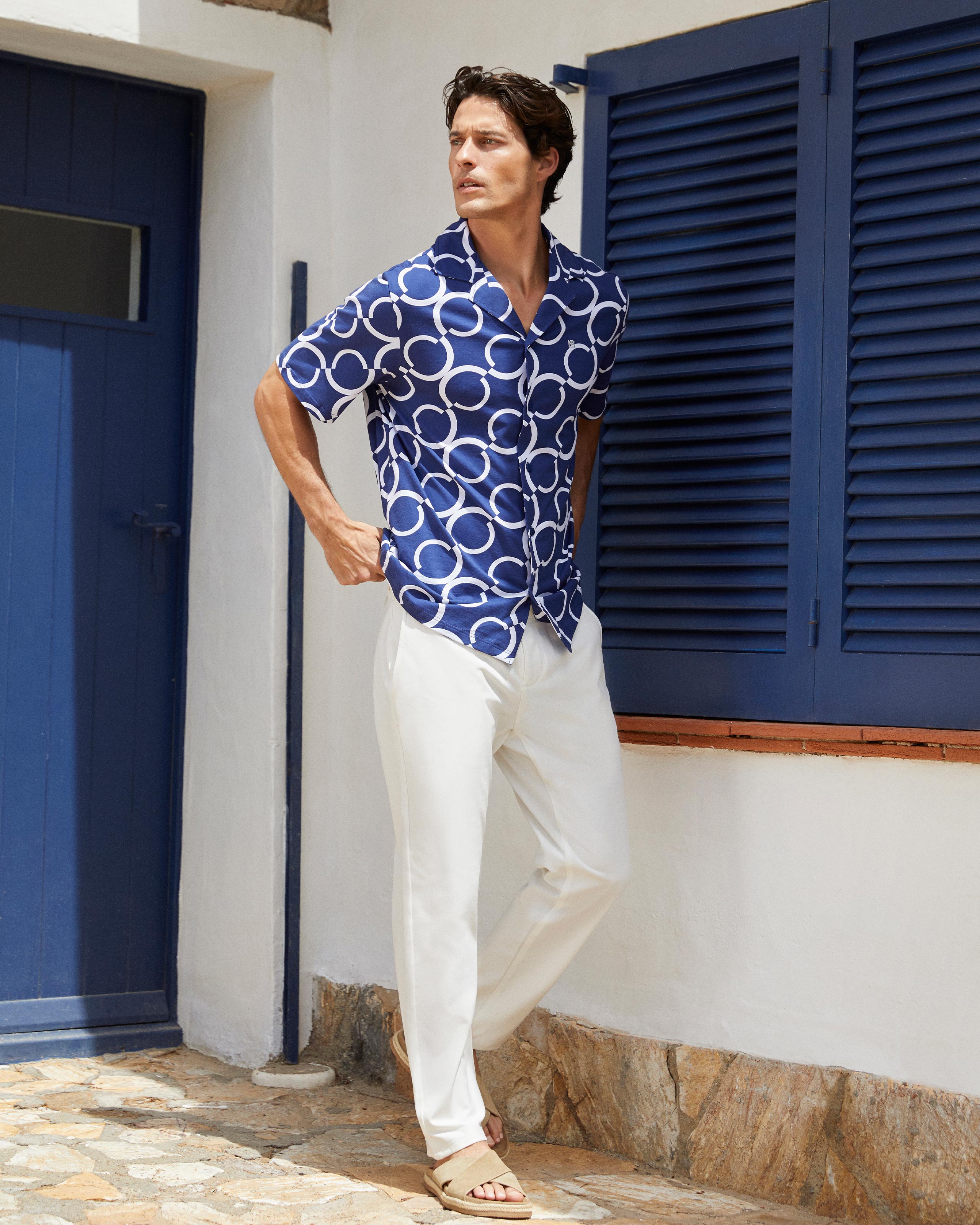 Imagen 3 de Camisa con estampado geométrico - Impetus - Azul Azul