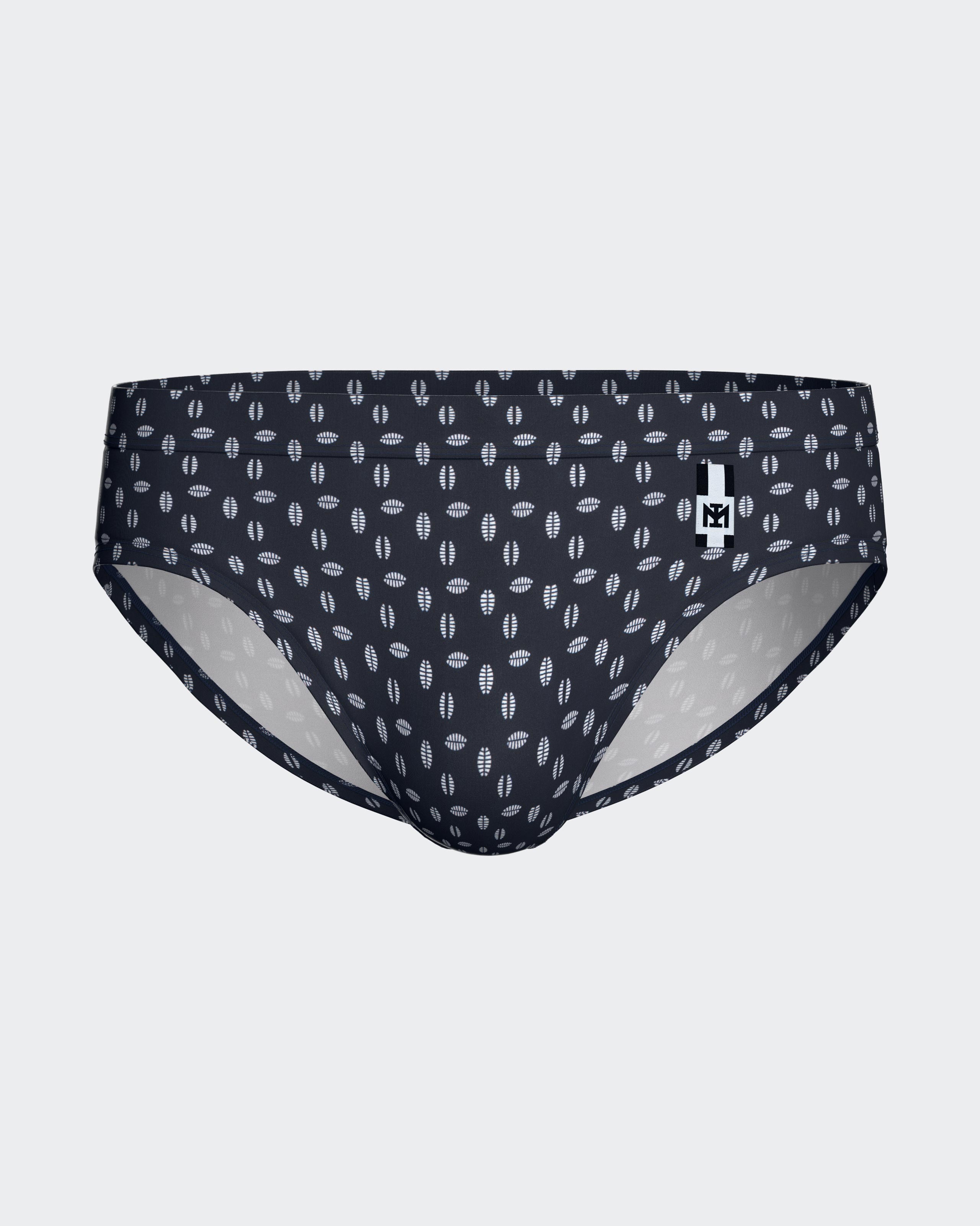 Imagen 1 de Slip de baño con micromotivo Azul marino