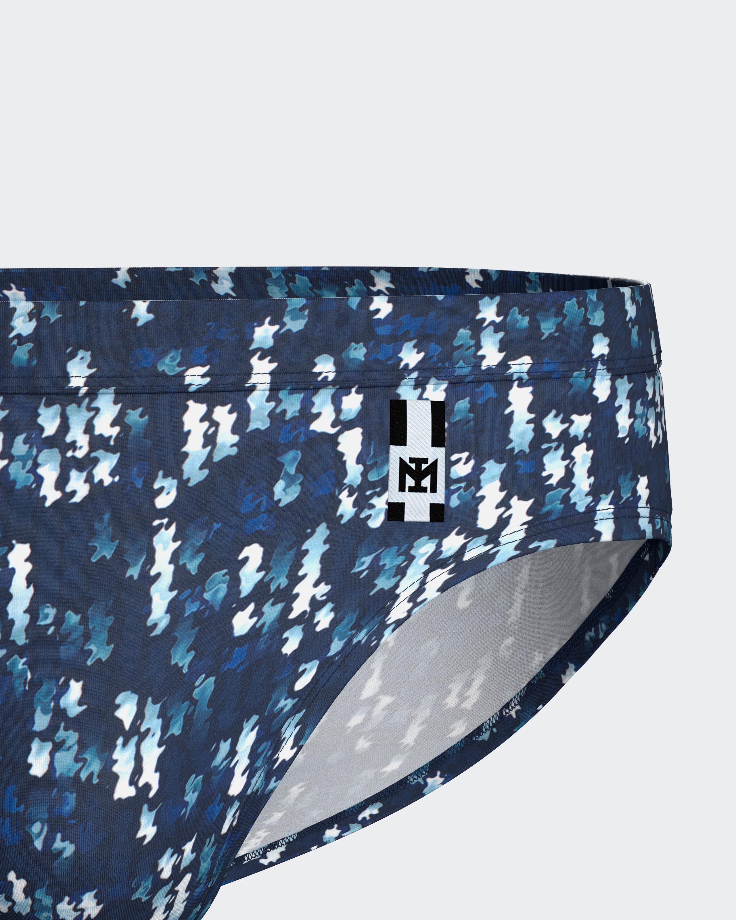 Imagen 2 de Slip de baño con micromotivo - Impetus - Azul Azul