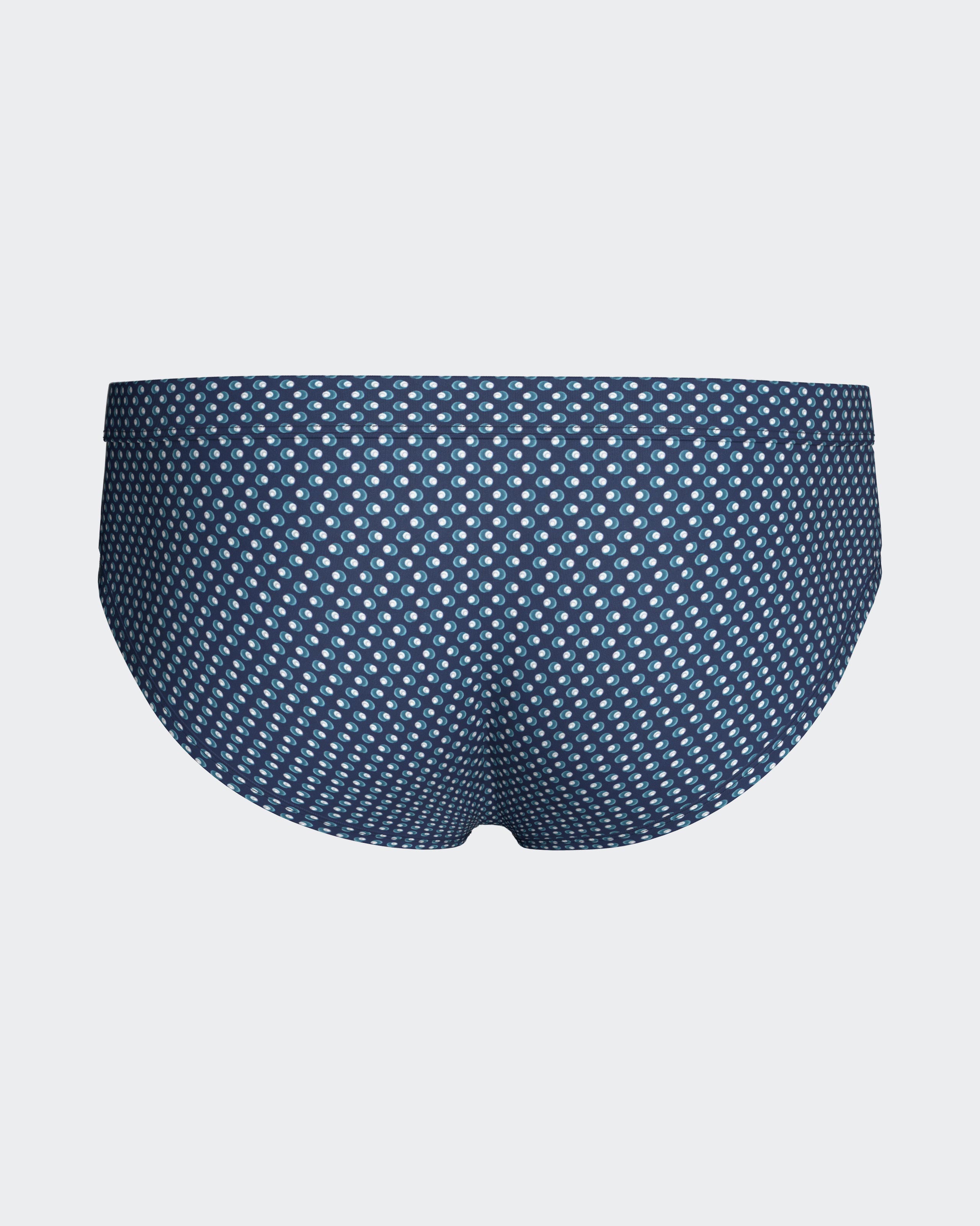 Slip de baño con micromotivo - Impetus - Azul Azul-3