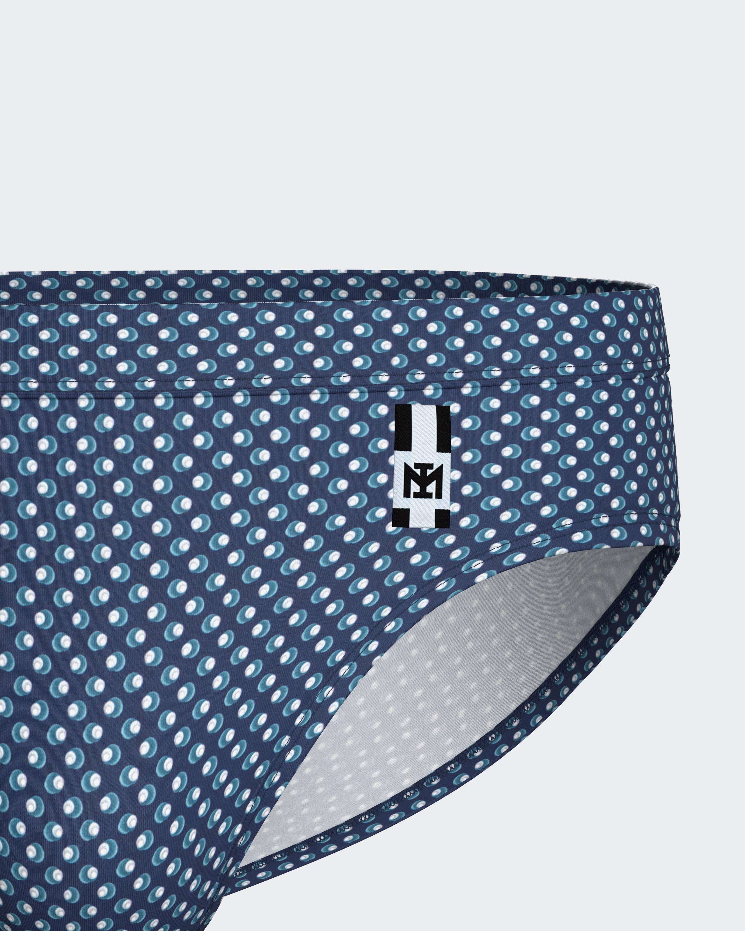Slip de baño con micromotivo - Impetus - Azul Azul-2