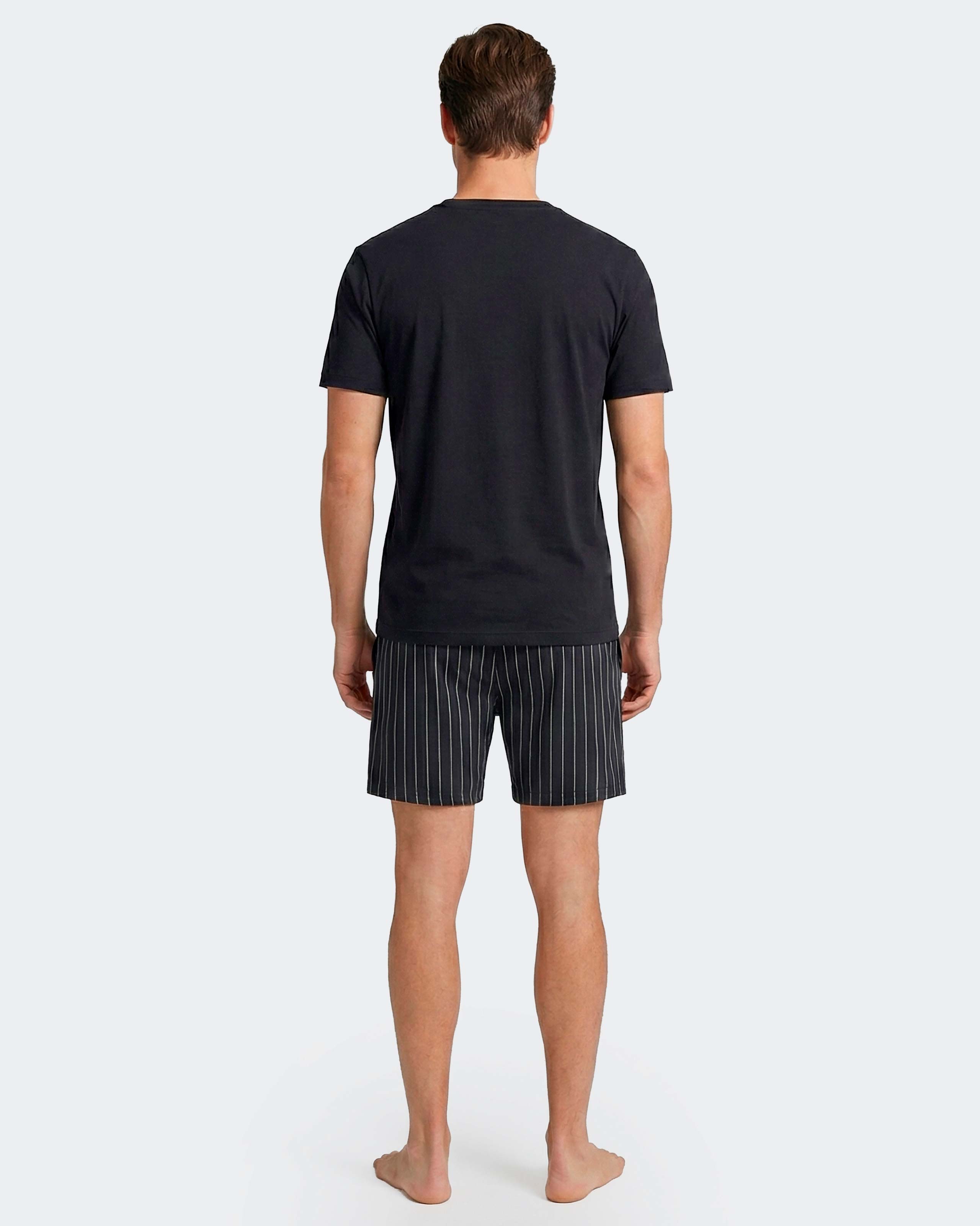 Imagen 3 de Pijama curto de hombre en algodón modal - Impetus - Azul marino Azul marino