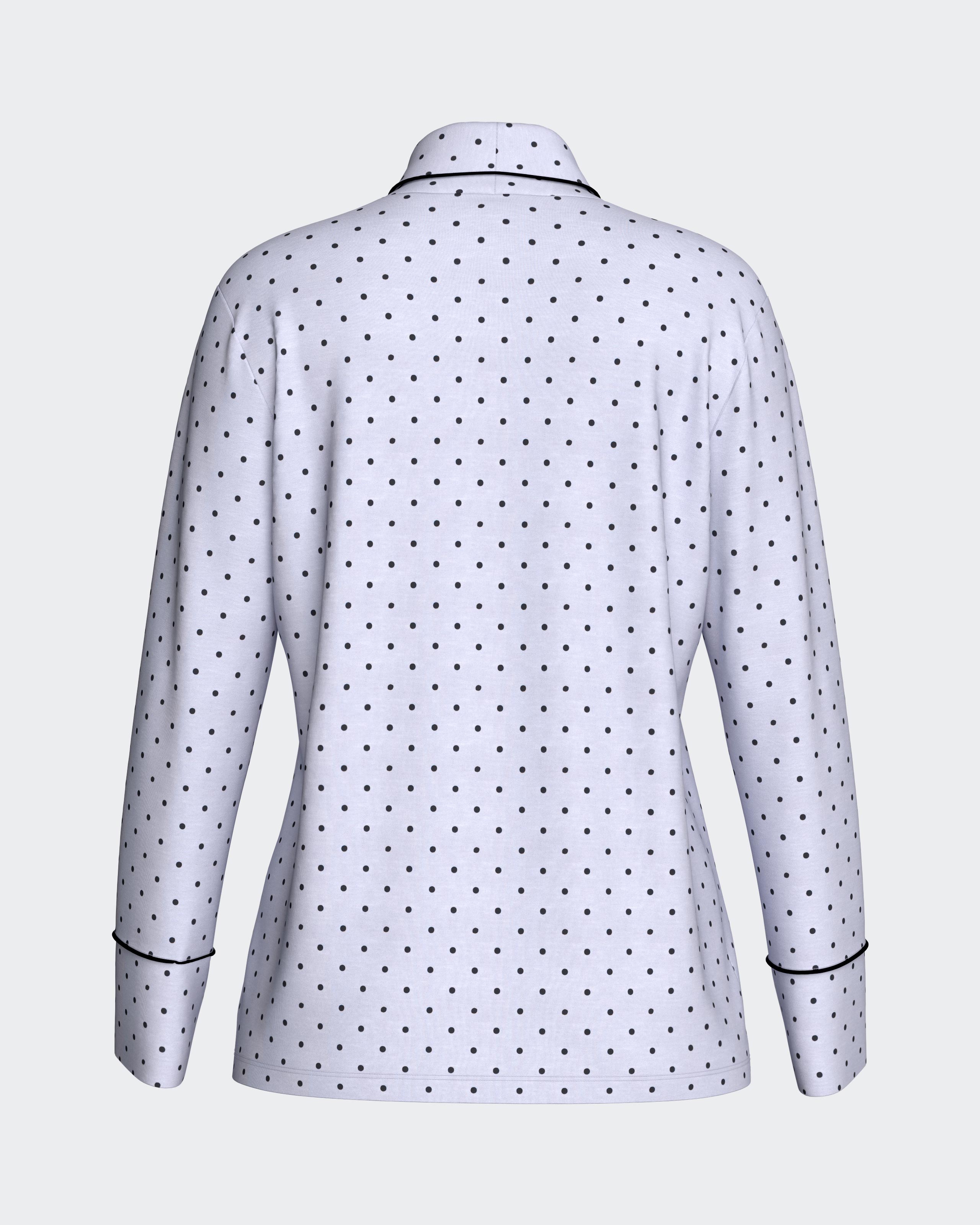 Pijama corto de mujer en modal - Impetus - Azul Azul-5
