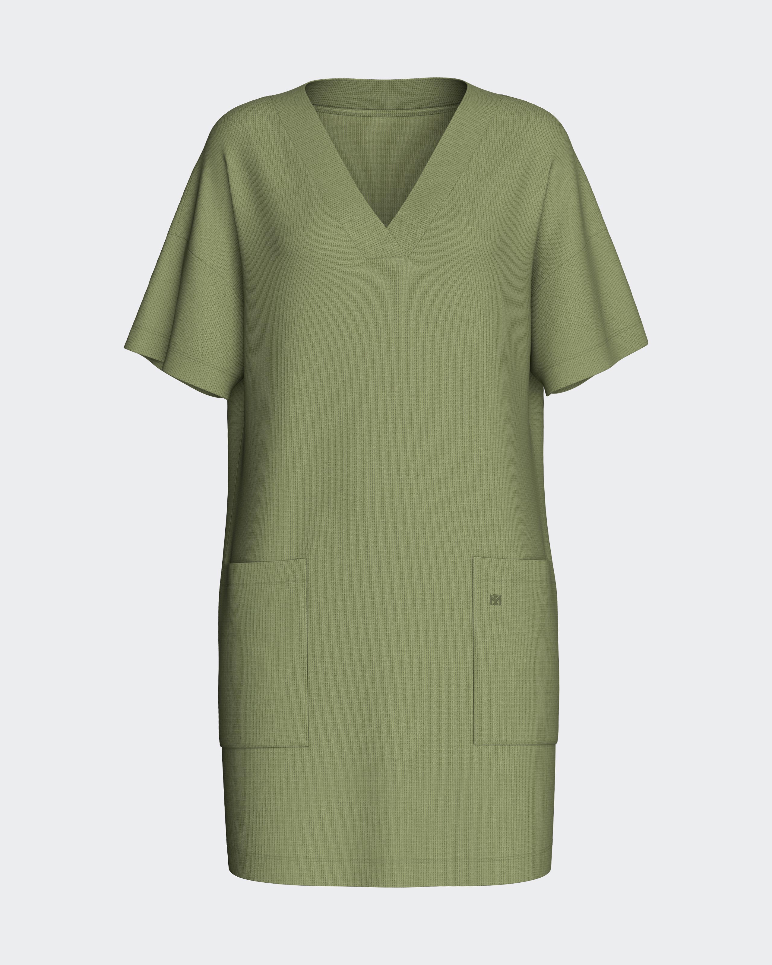 Conjunto de loungewear corto en algodón modal - Impetus - Verde Verde-3