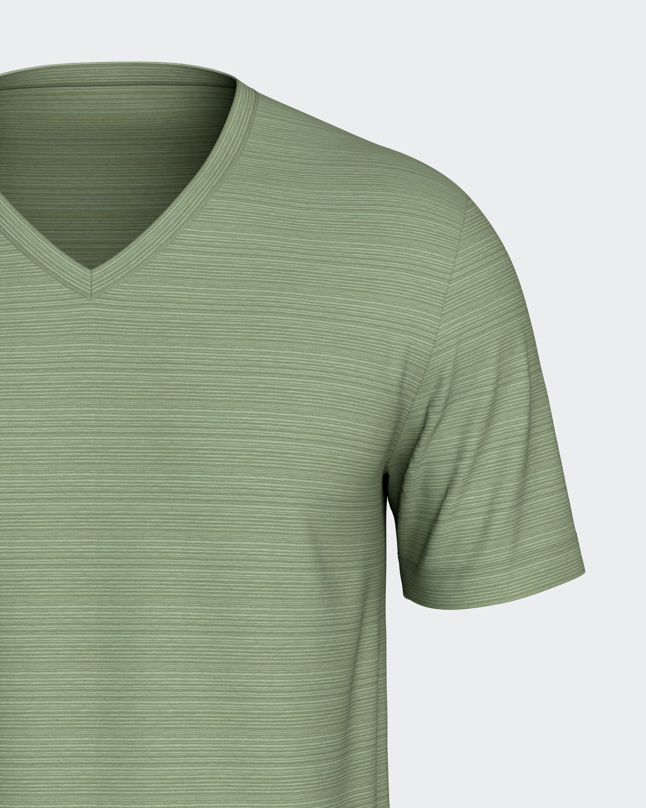 Pijama corto de hombre en algodón modal - Impetus - Verde Verde-5