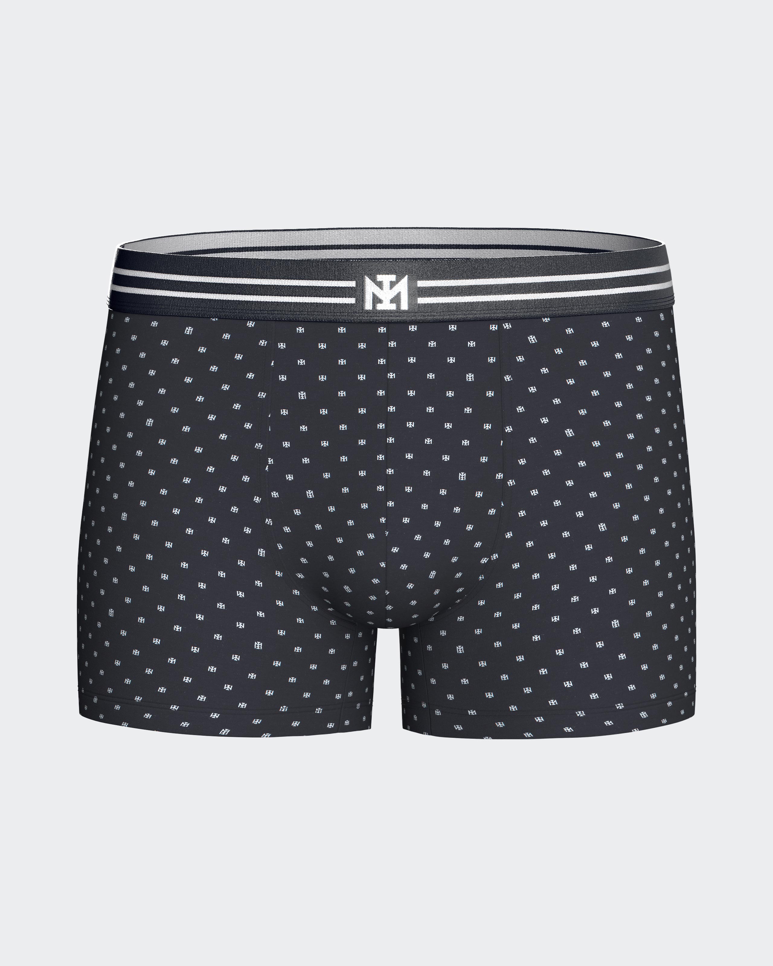 Pack de 3 boxers de hombre en algodón - Impetus - Azul marino Azul marino-3