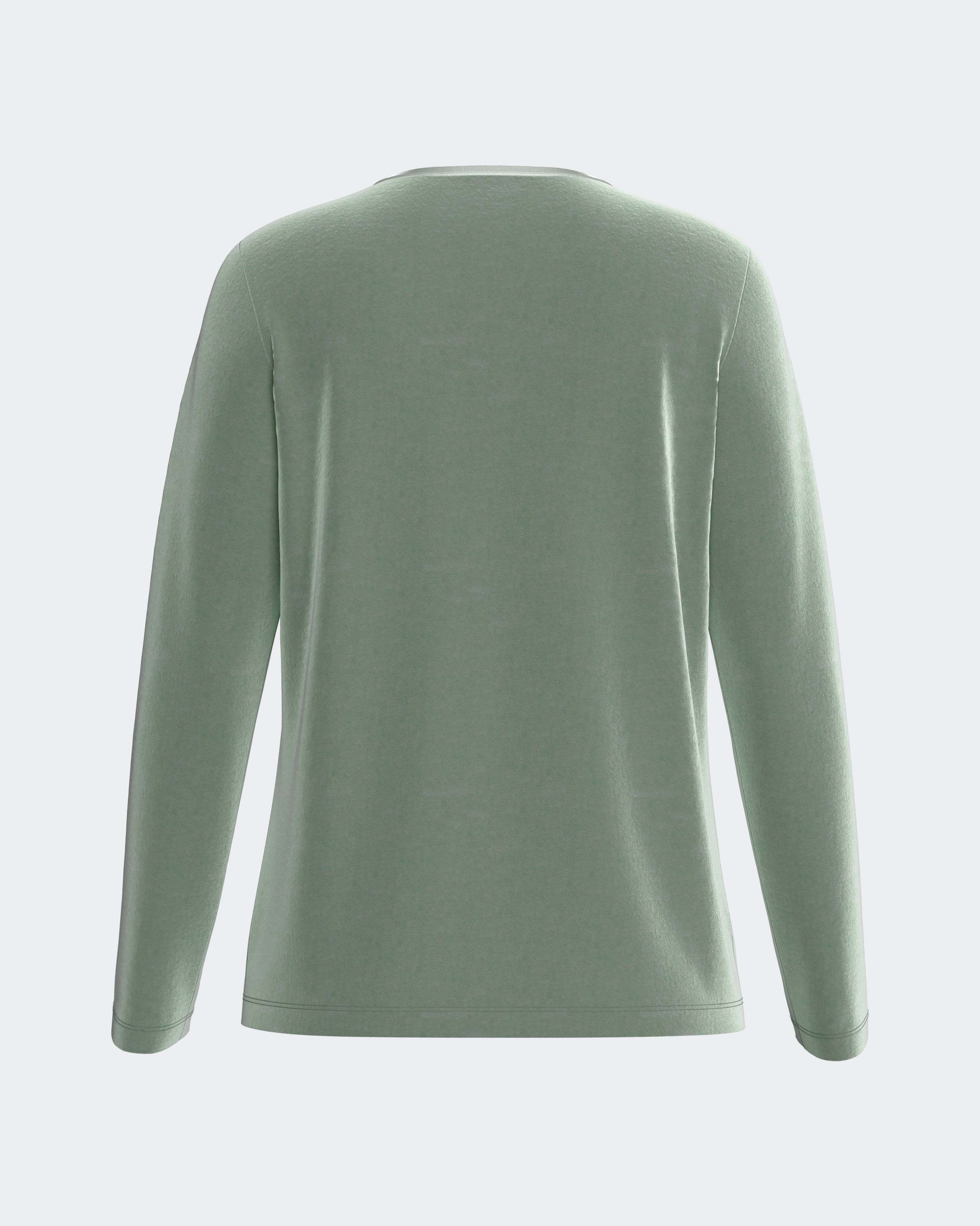 Pijama cardado de mujer en algodón modal - Impetus - Verde Agua Verde Agua-5