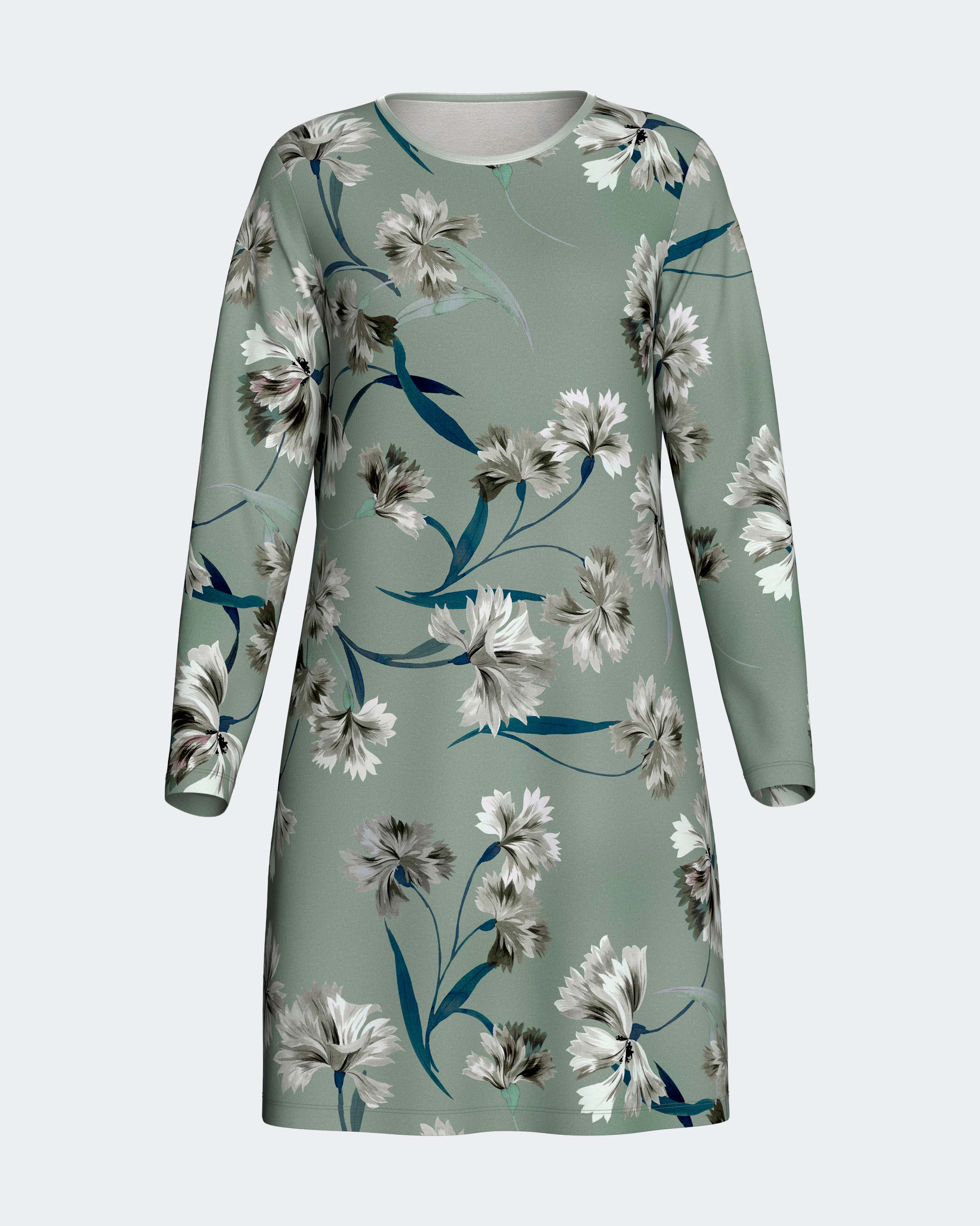 Camisón de mujer en algodón - Impetus - Verde Agua Verde Agua-1