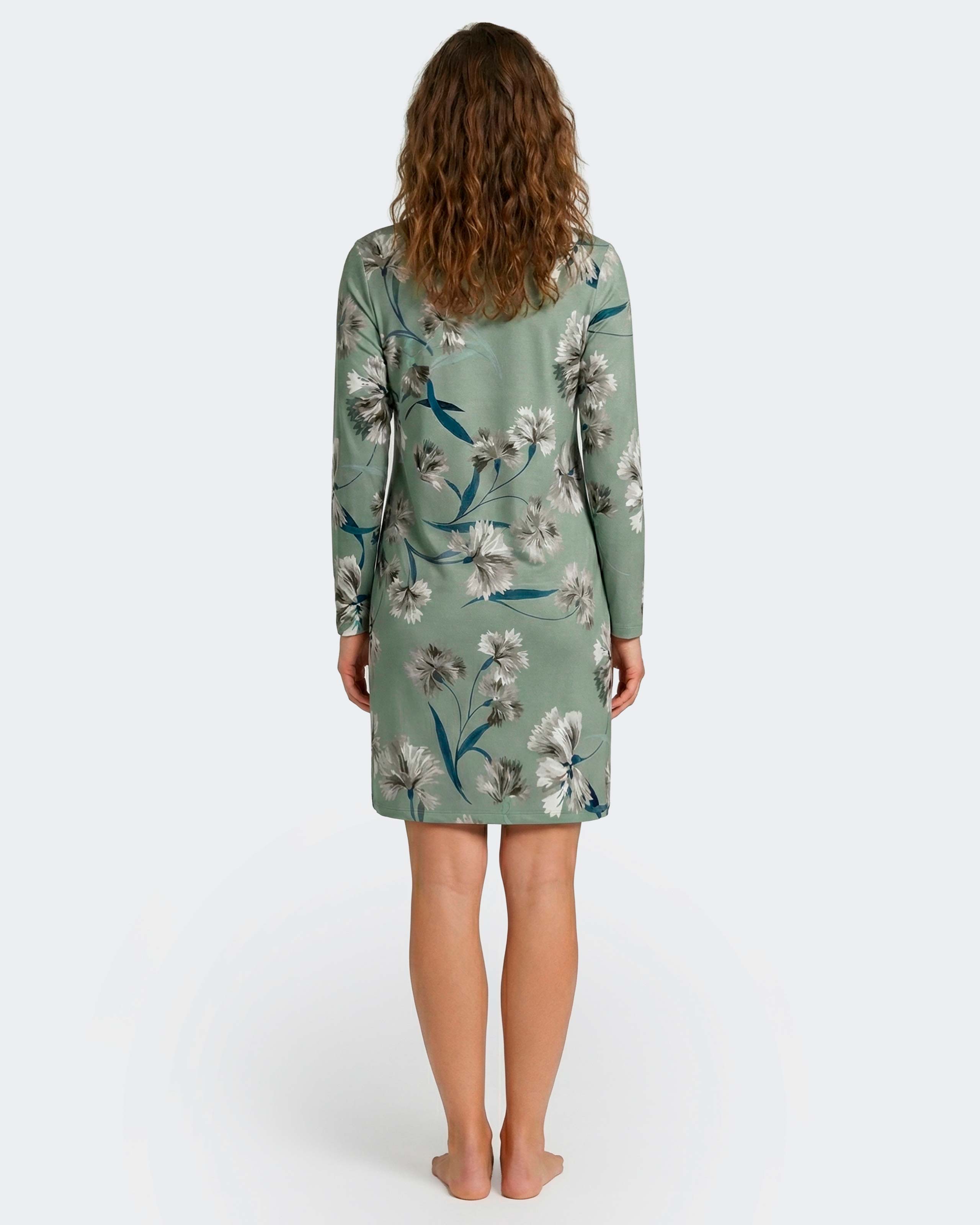Camisón de mujer en algodón - Impetus - Verde Agua Verde Agua-3