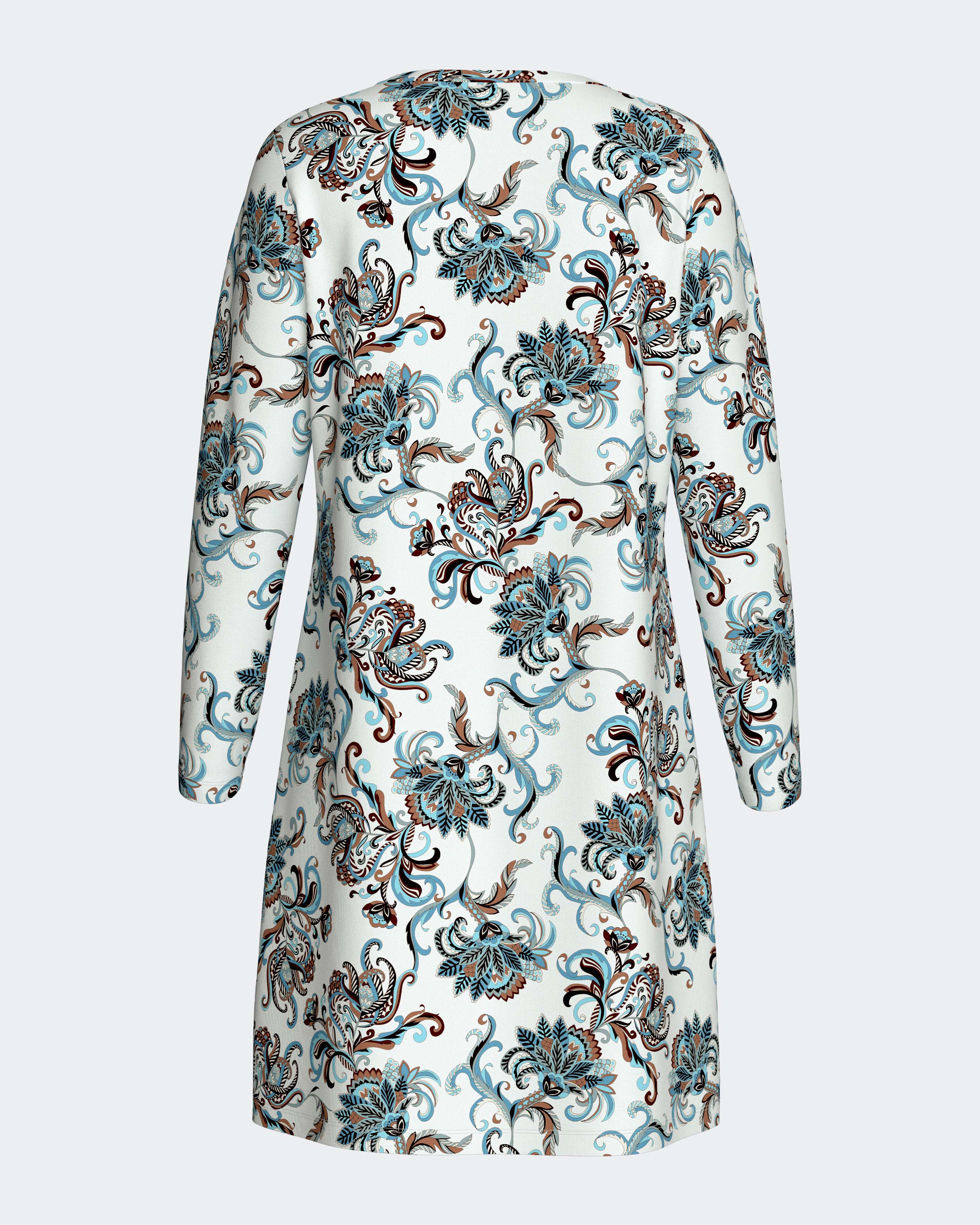 Camisón de mujer en algodón - Impetus - Azul claro Azul claro-5