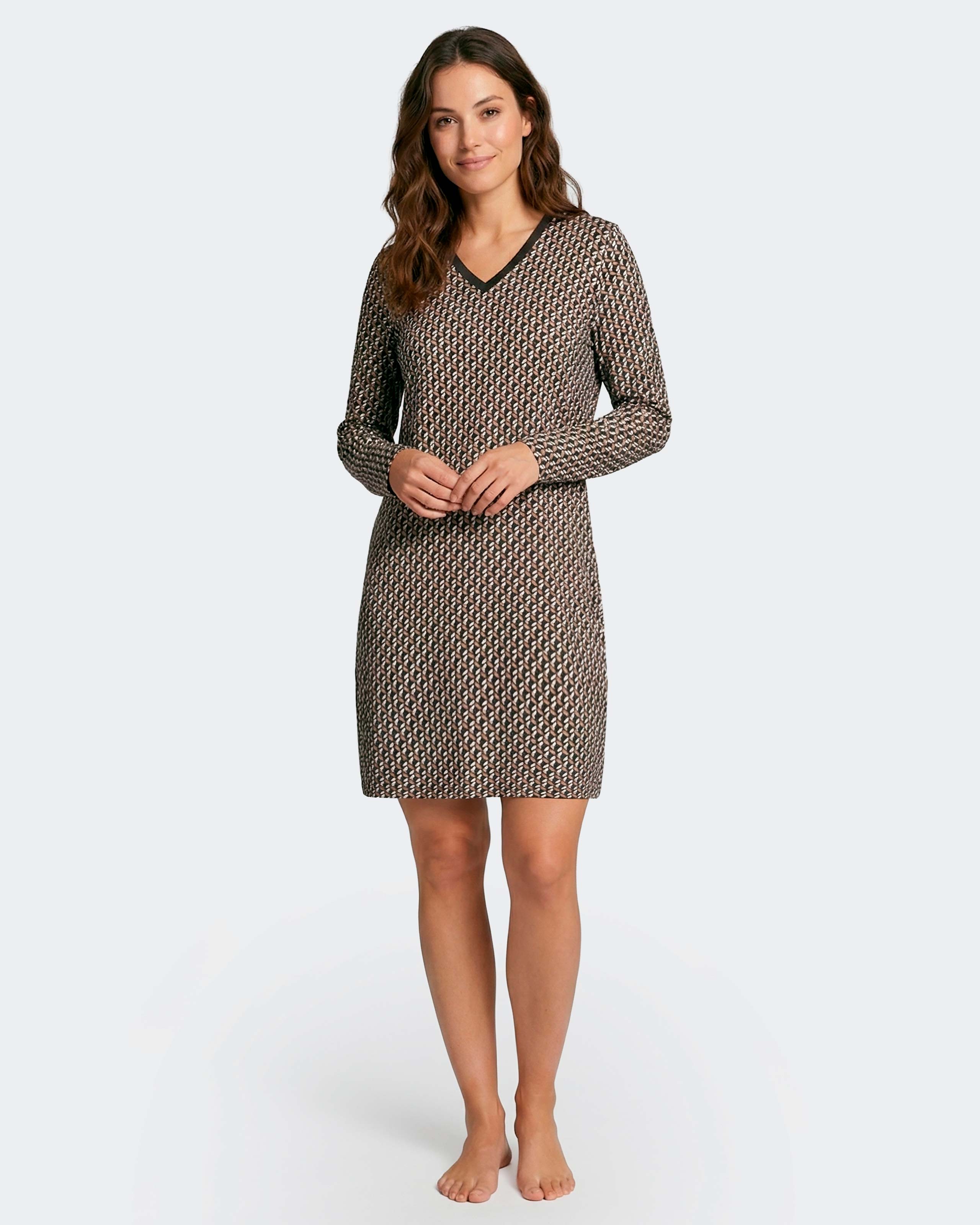Camisón de mujer en algodón - Impetus - Multicolor Multicolor-3