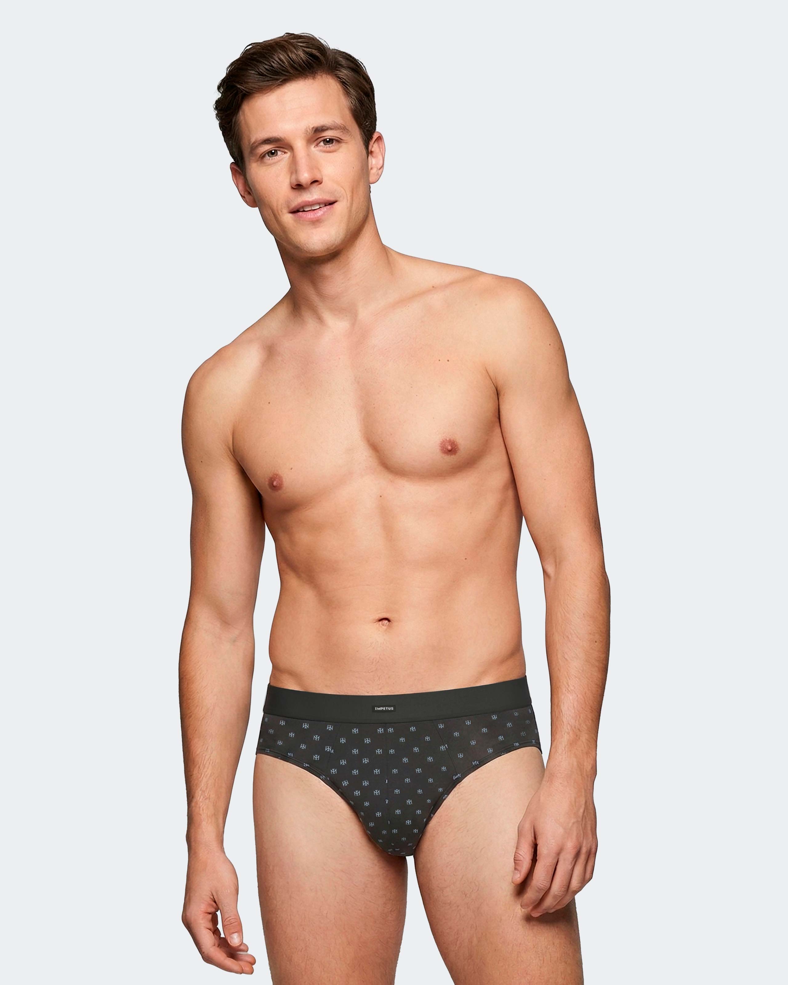 Imagen 2 de Pack 2 slips de hombre en algodón - Impetus - Negro Negro