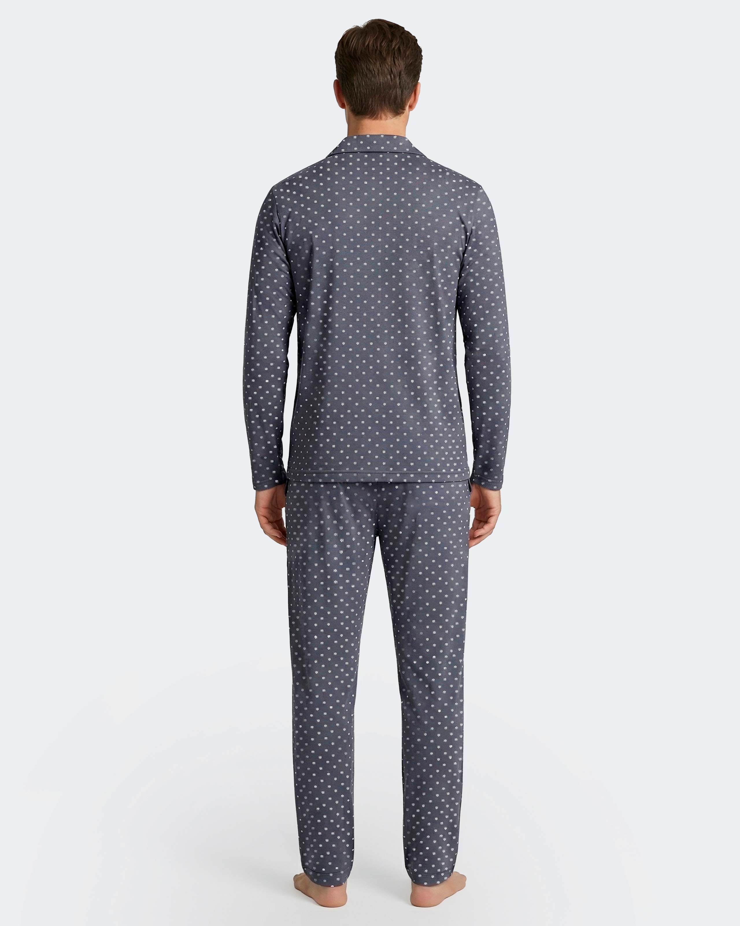 Imagen 3 de Pijama cardado de hombre en algodón - Impetus - Gris Gris