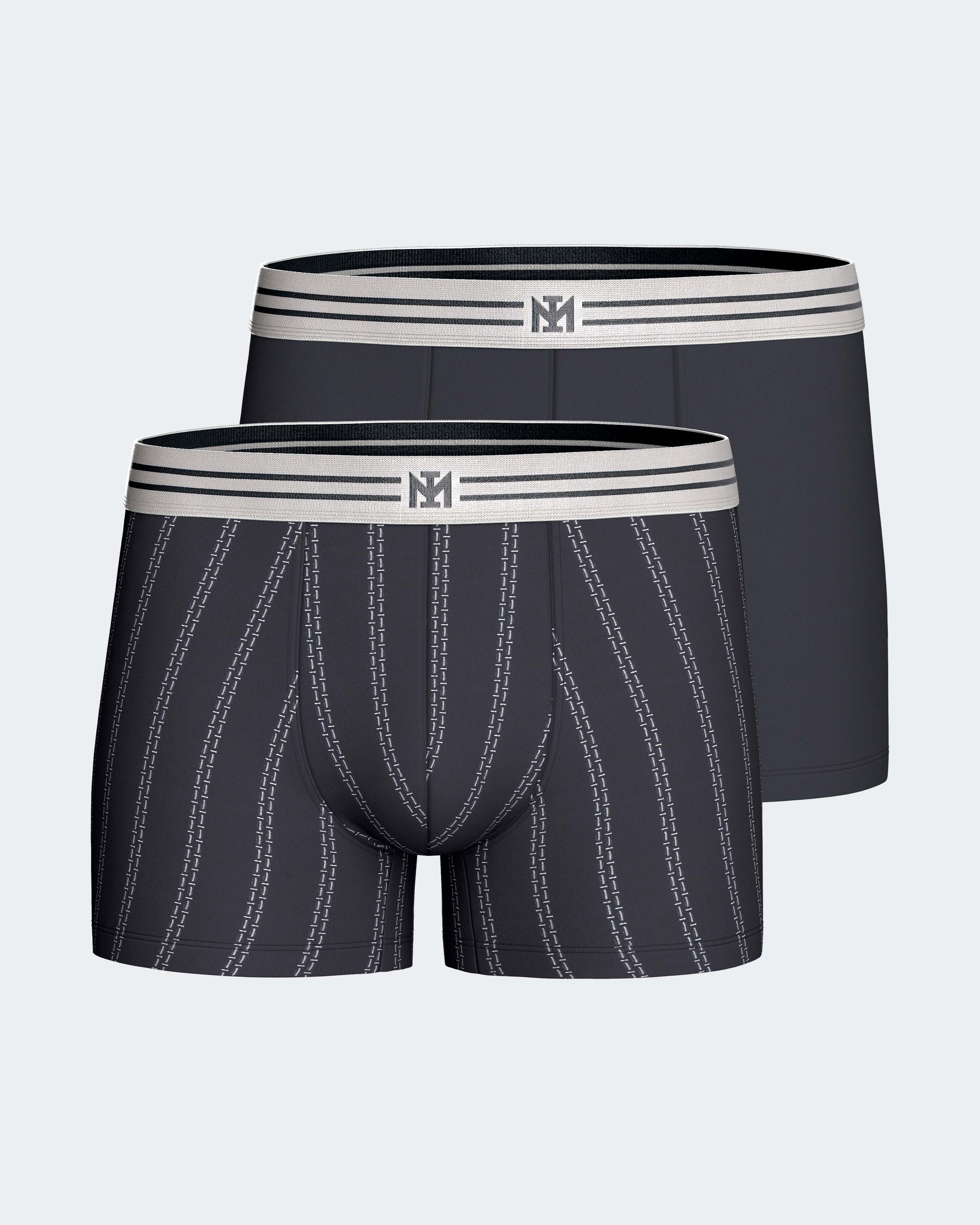 Imagen 1 de Pack 2 boxers de hombre en algodón Azul marino