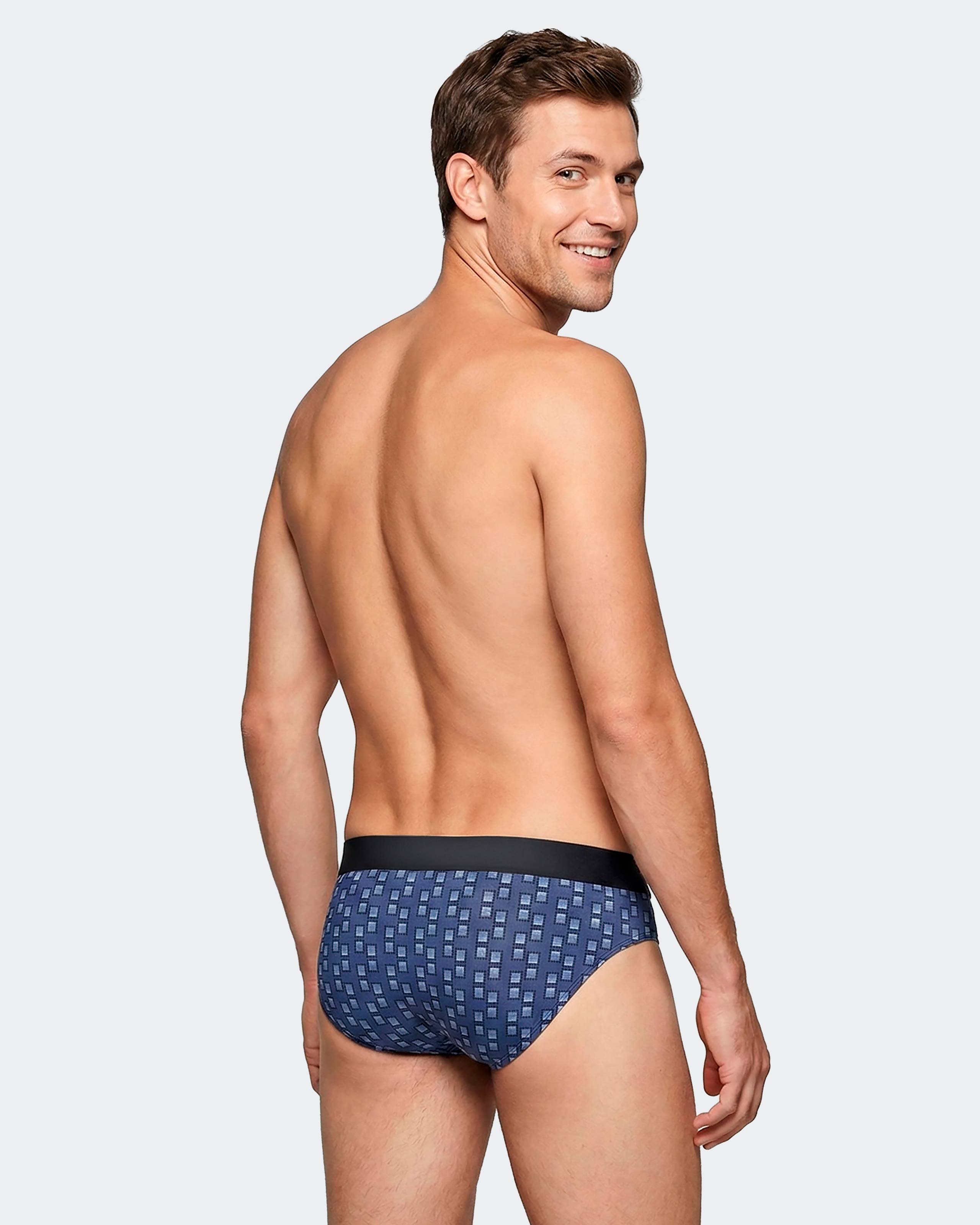 Imagen 3 de Pack 2 slips de hombre en algodón modal - Impetus - Azul Azul