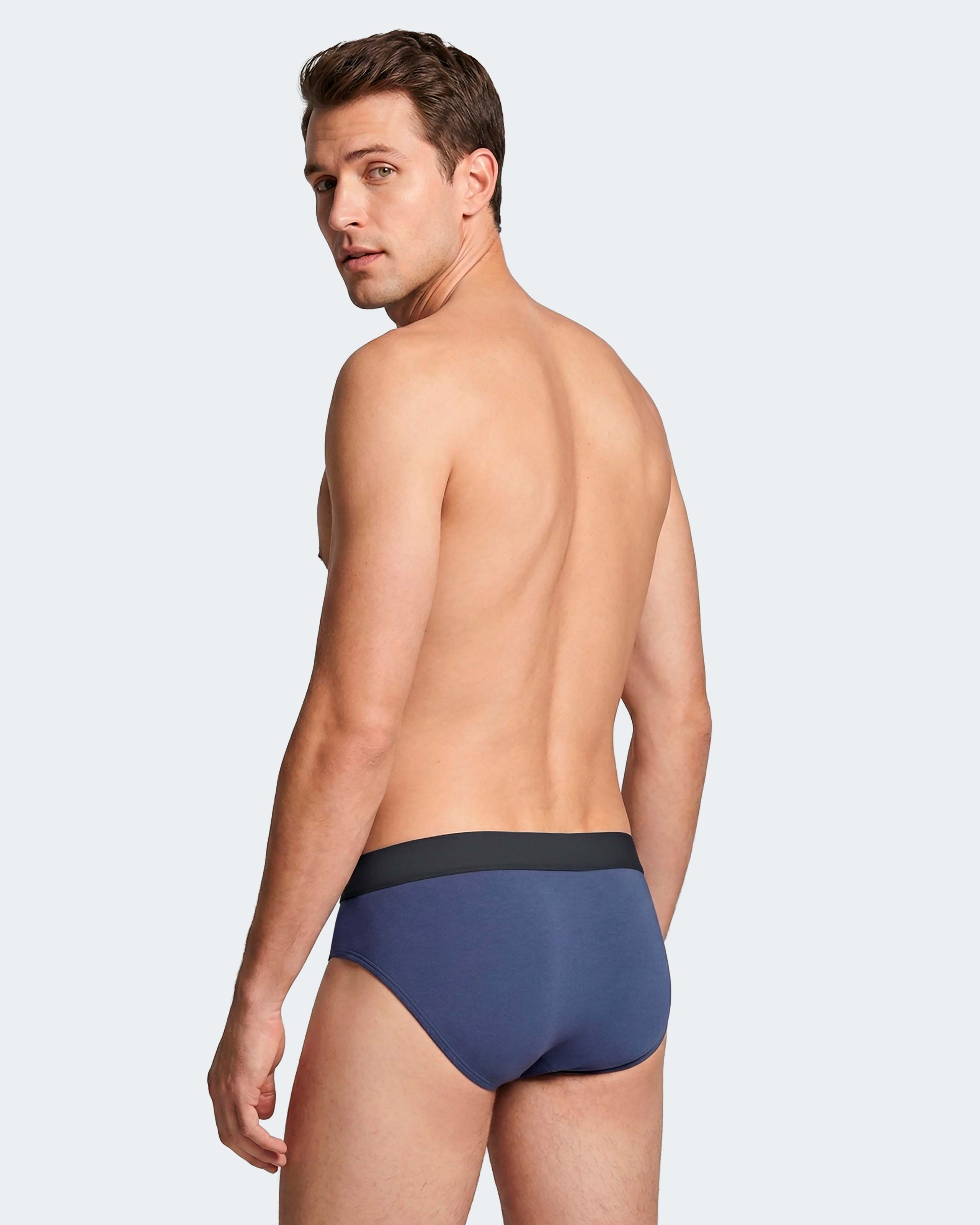 Imagen 5 de Pack 2 slips de hombre en algodón modal - Impetus - Azul Azul