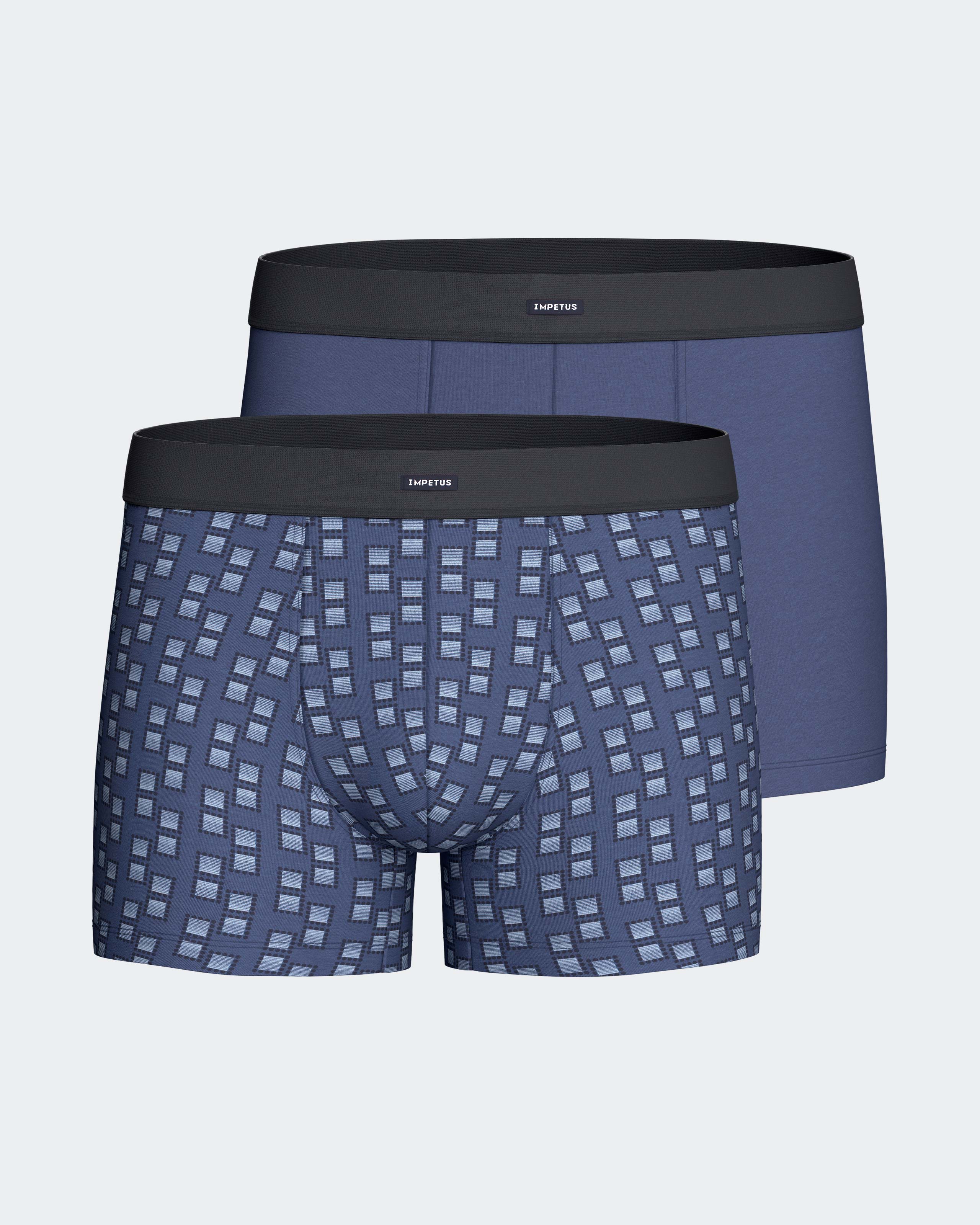 Imagen 0 de Pack 2 boxers de hombre en algodón modal Azul