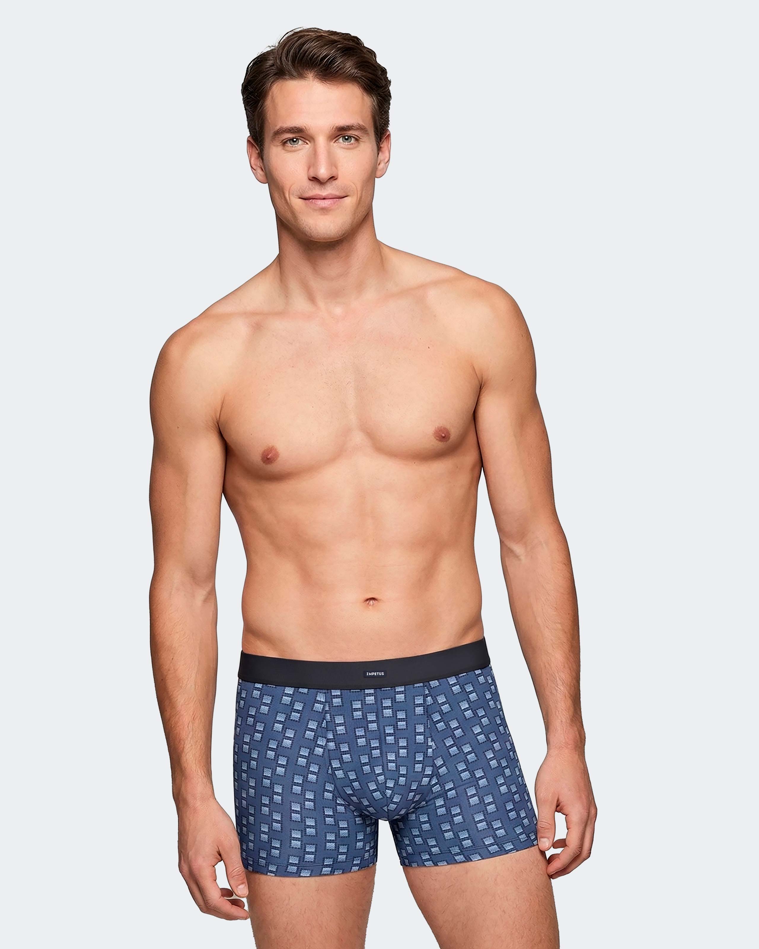 Imagen 2 de Pack 2 boxers de hombre en algodón modal - Impetus - Azul Azul