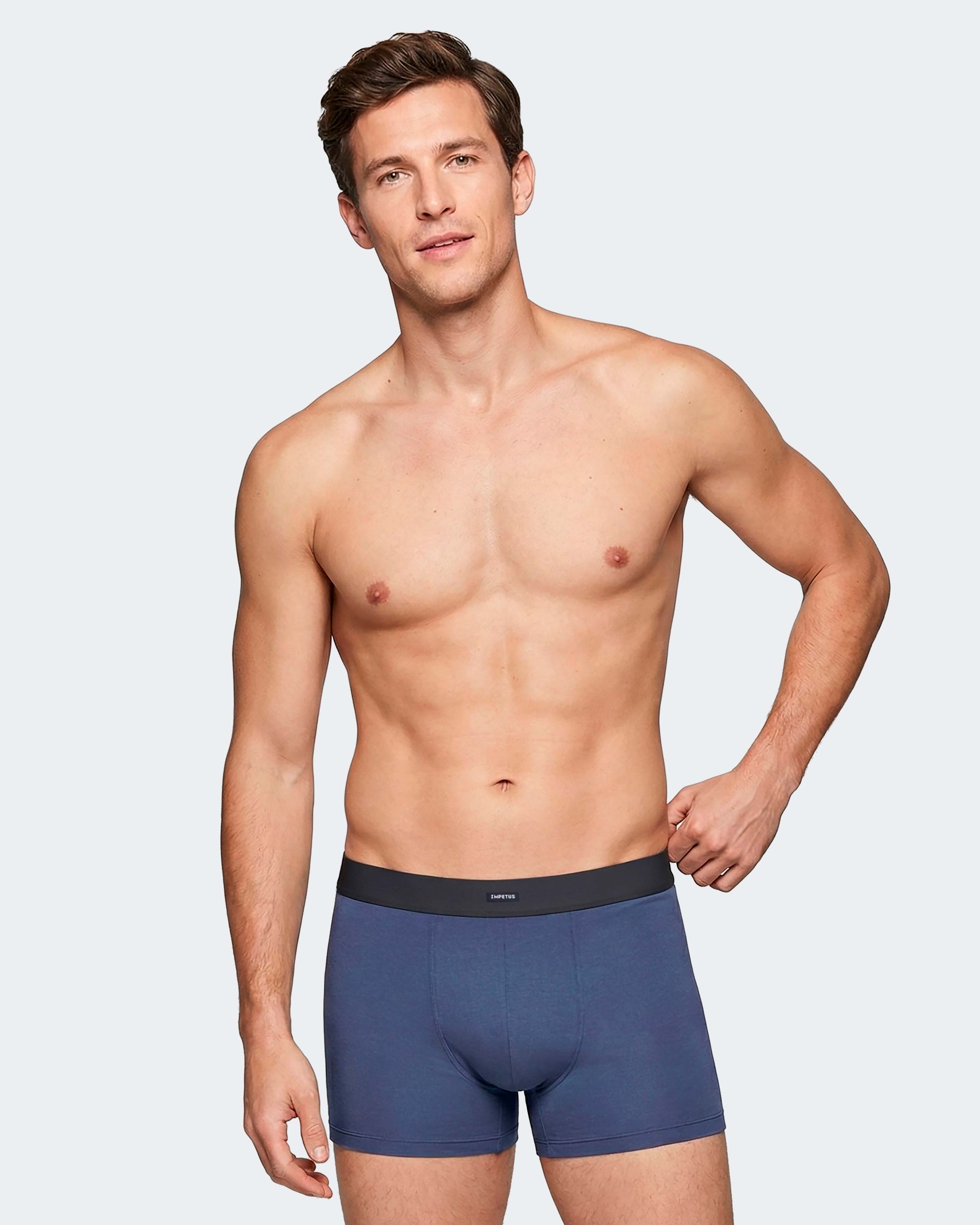 Imagen 4 de Pack 2 boxers de hombre en algodón modal - Impetus - Azul Azul