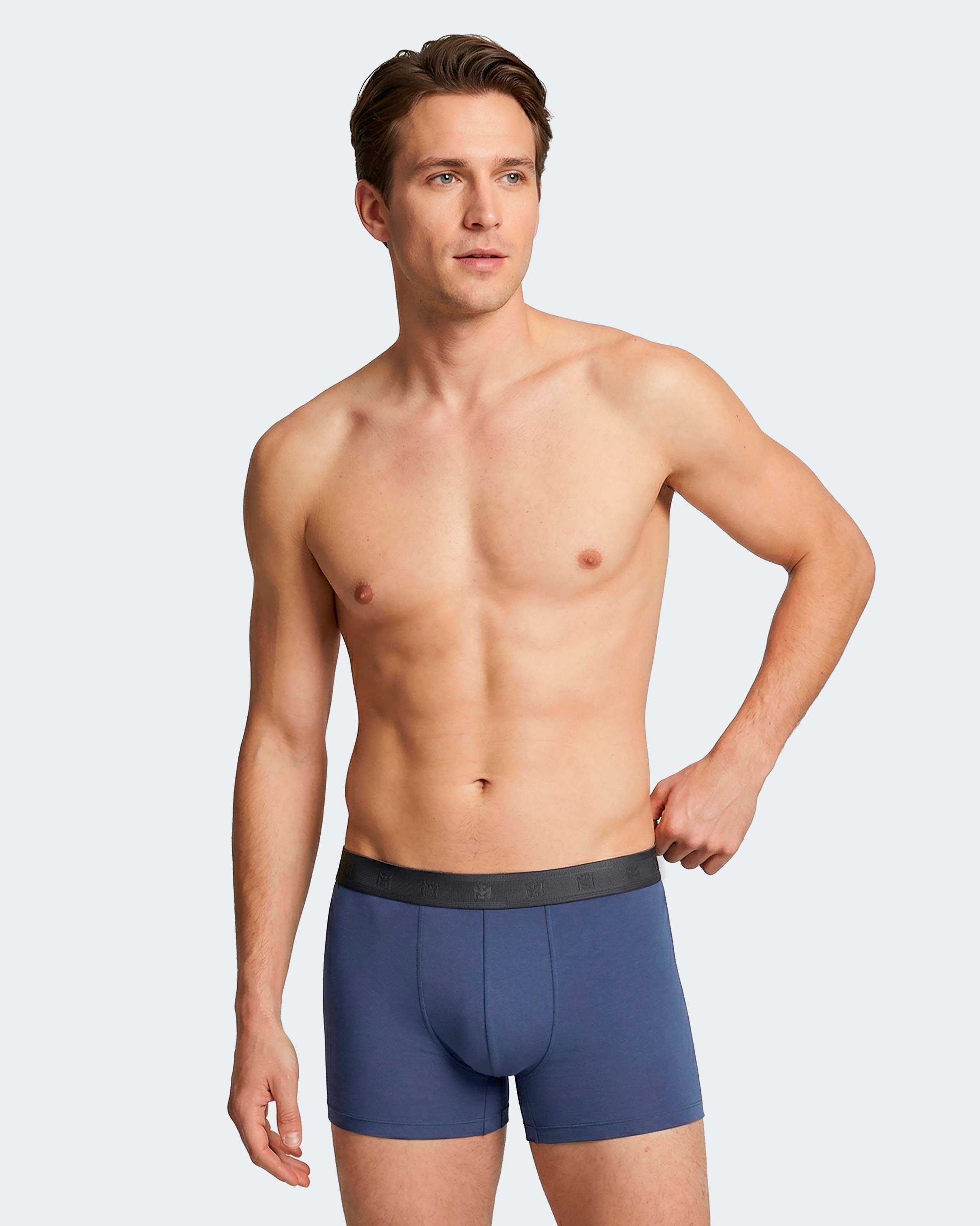 Imagen 4 de Pack 2 boxers de hombre en algodón modal - Impetus - Azul Azul