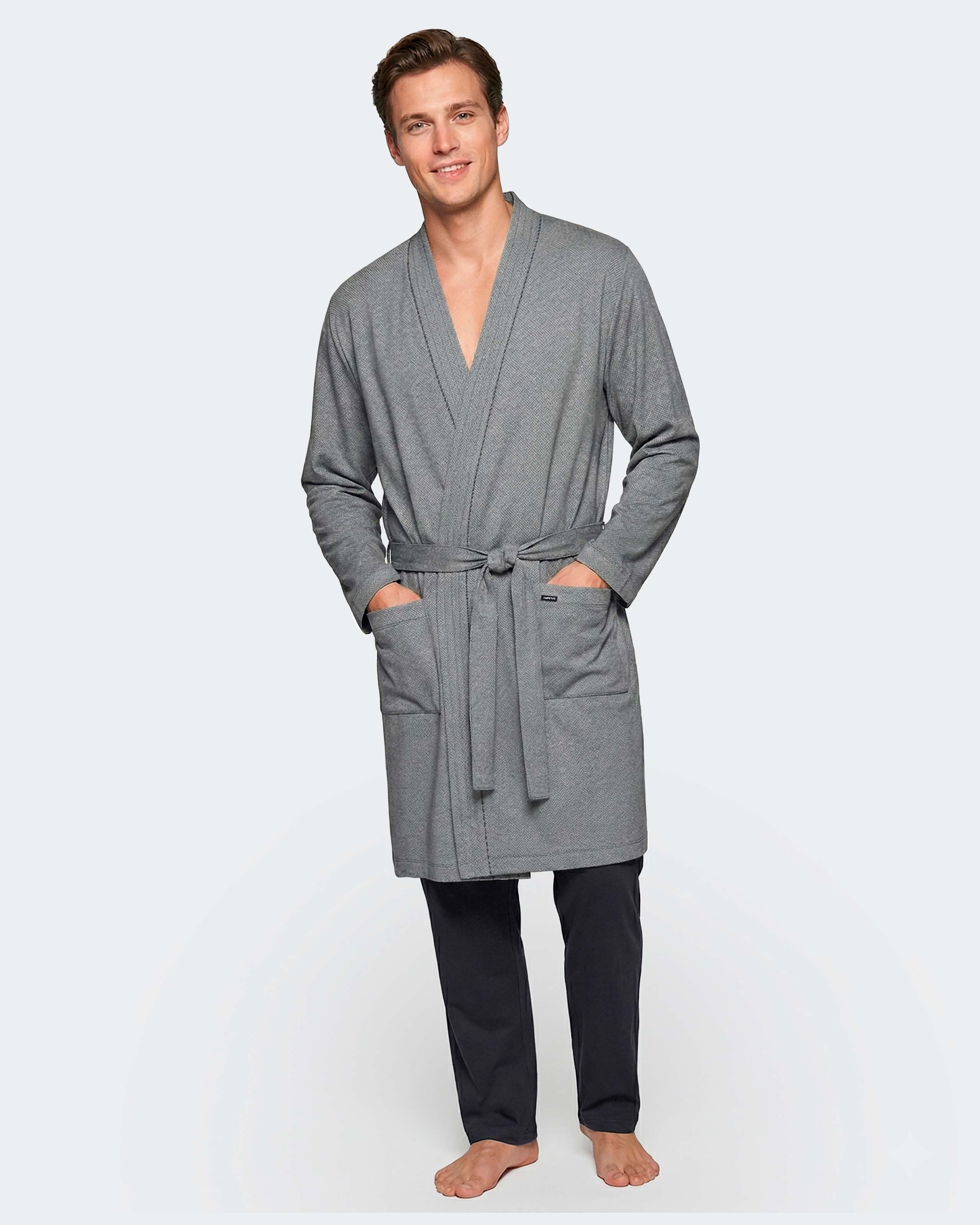 Imagen 2 de Bata caliente de hombre en algodón - Impetus - Gris Gris