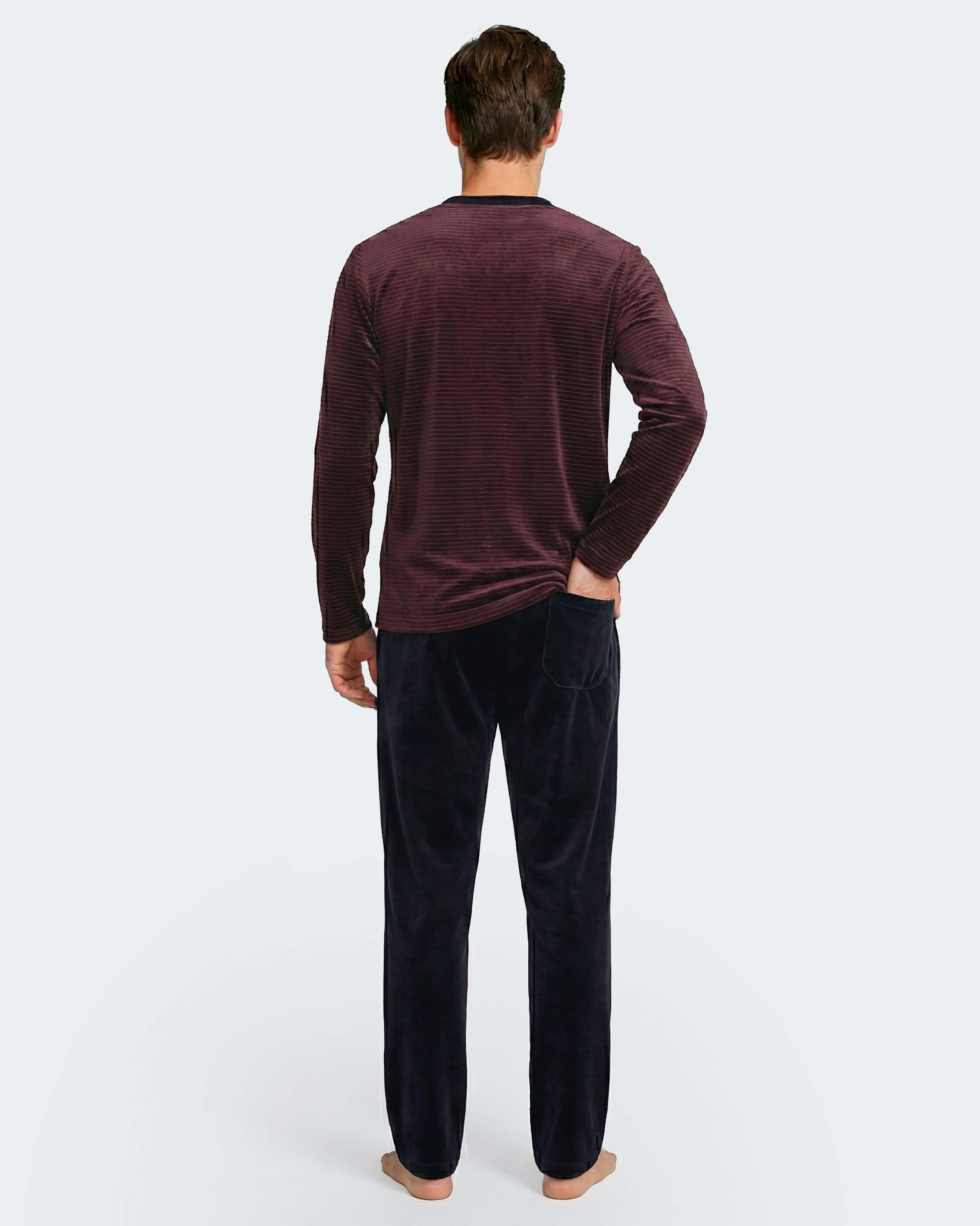 Imagen 5 de Pijama térmico de hombre de terciopelo - Impetus - Rojo Rojo