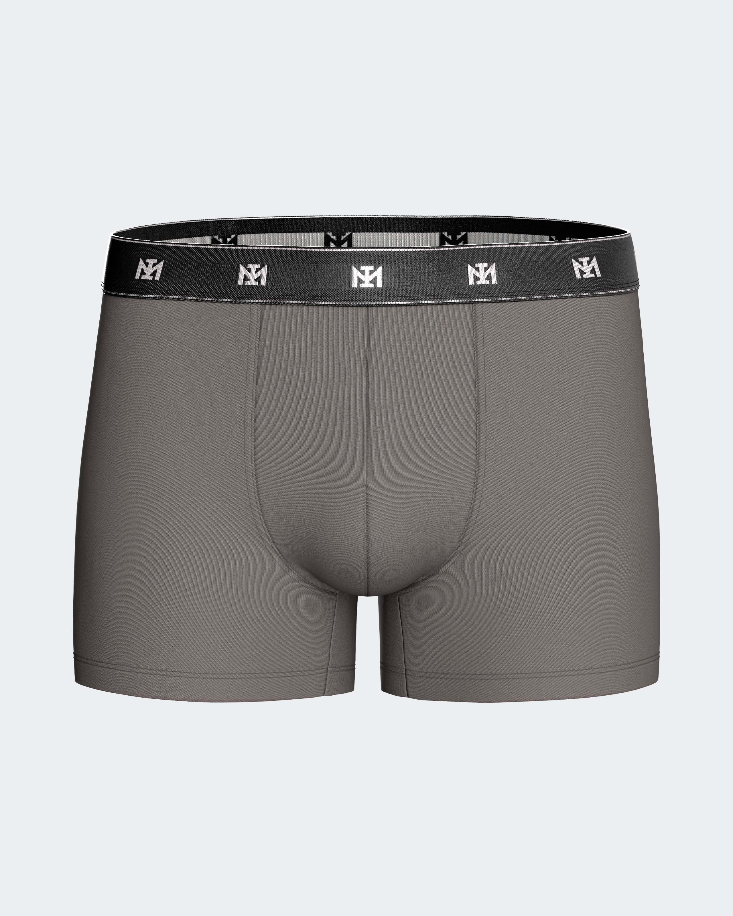 Bipack de boxers cerrados de hombre de lyocell. - Impetus - Gris / Negro Gris / Negro-7