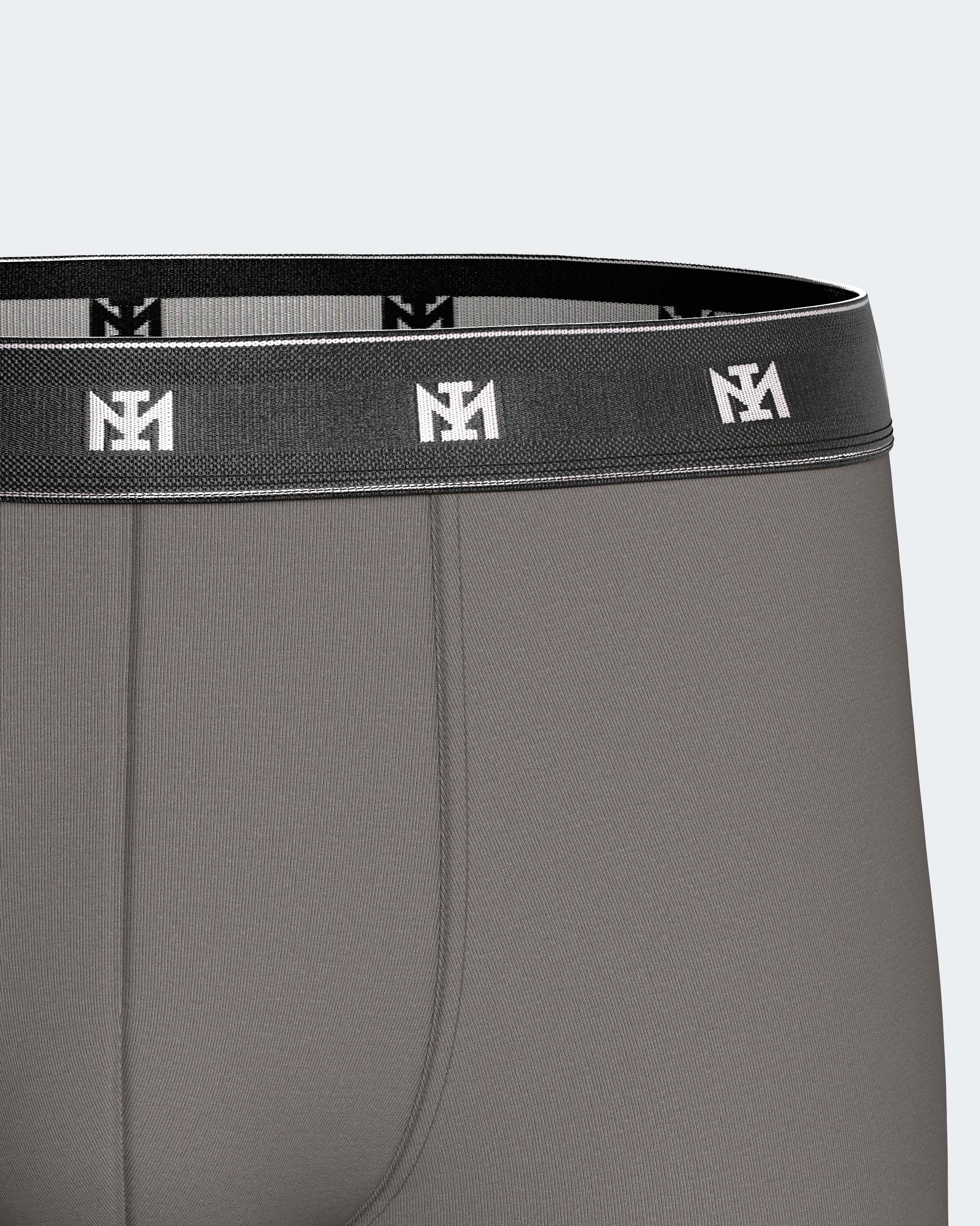 Bipack de boxers cerrados de hombre de lyocell. - Impetus - Gris / Negro Gris / Negro-8
