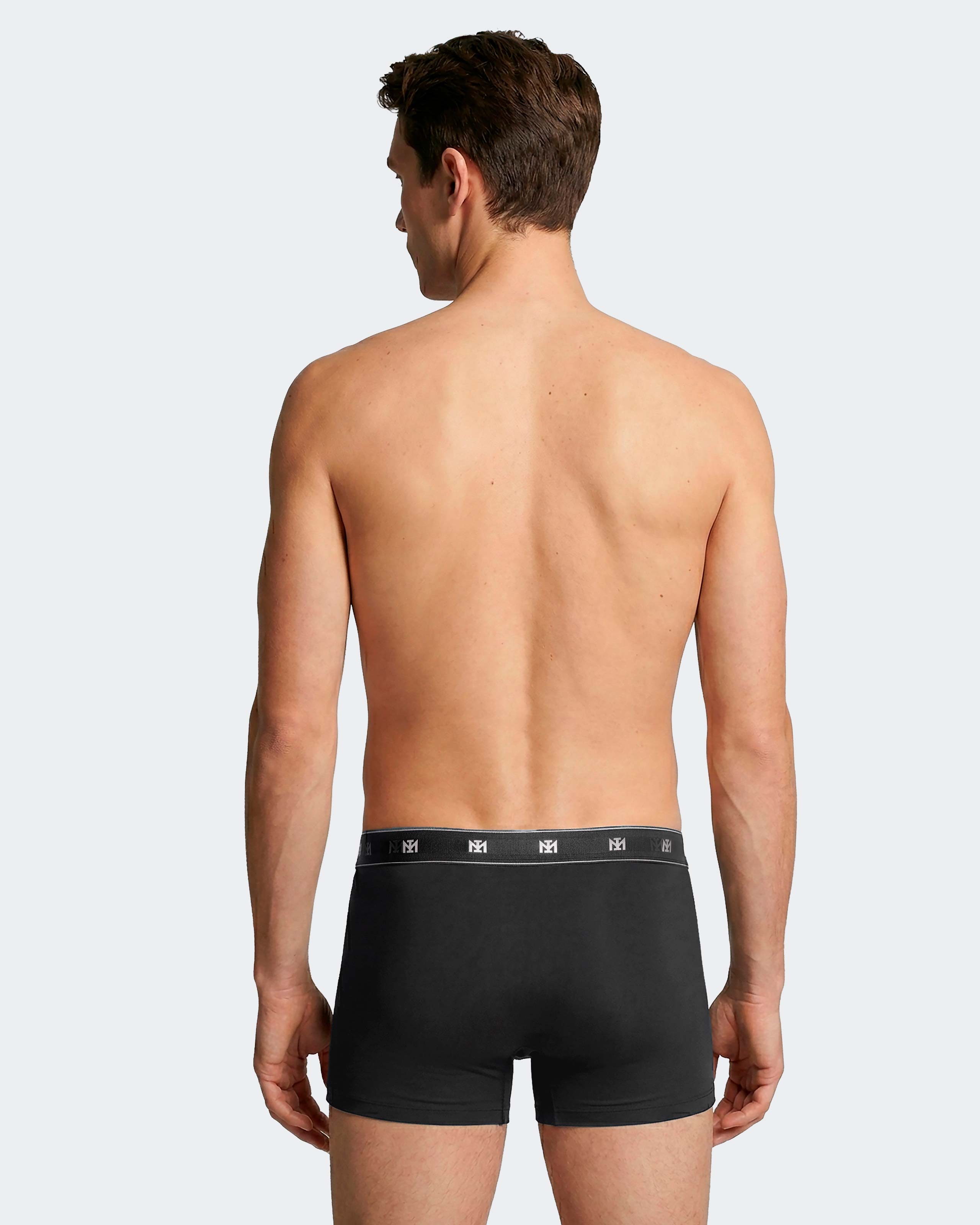Bipack de boxers cerrados de hombre de lyocell. - Impetus - Gris / Negro Gris / Negro-5