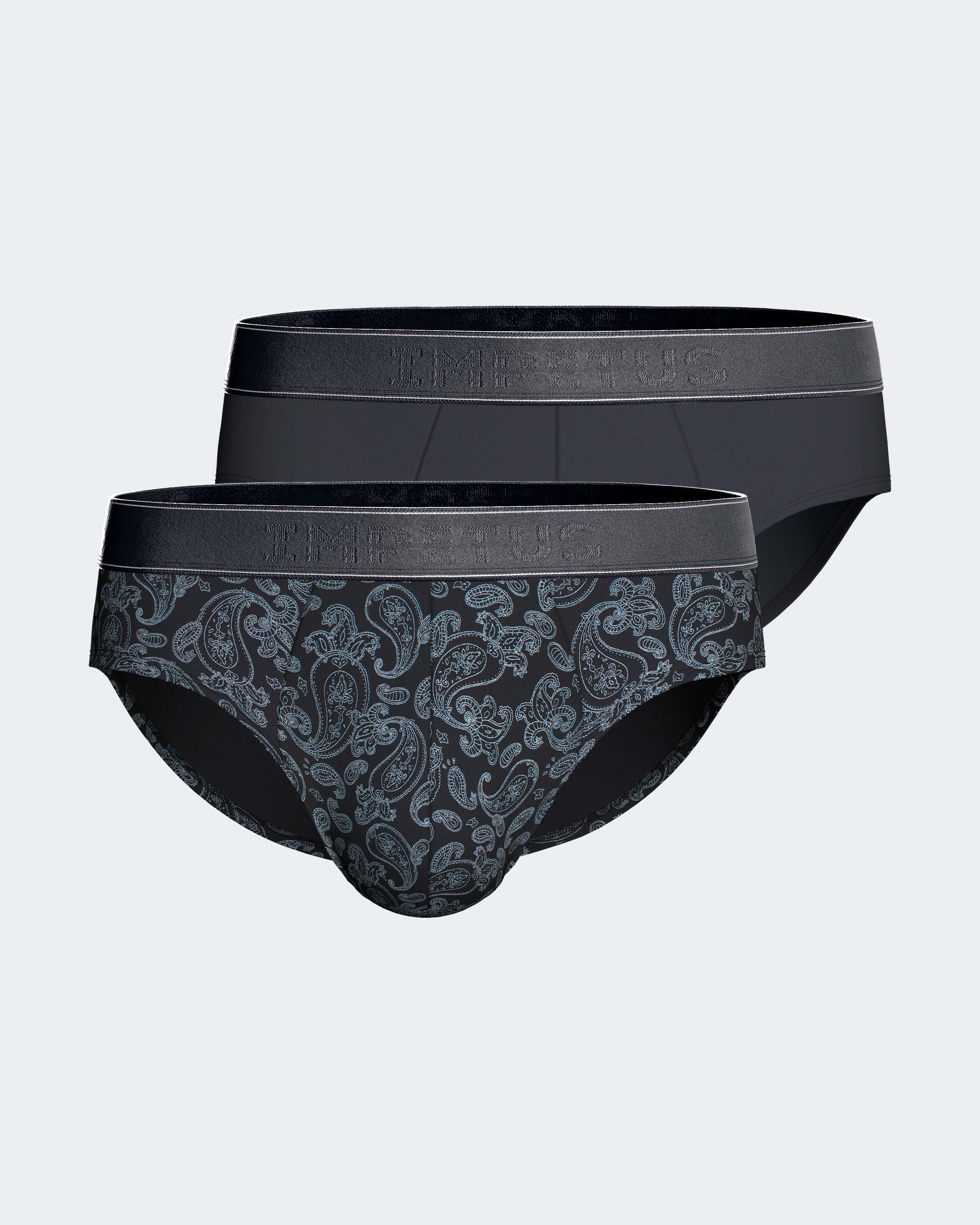 Imagen 0 de Pack de 2 slips de hombre algodón modal Azul marino