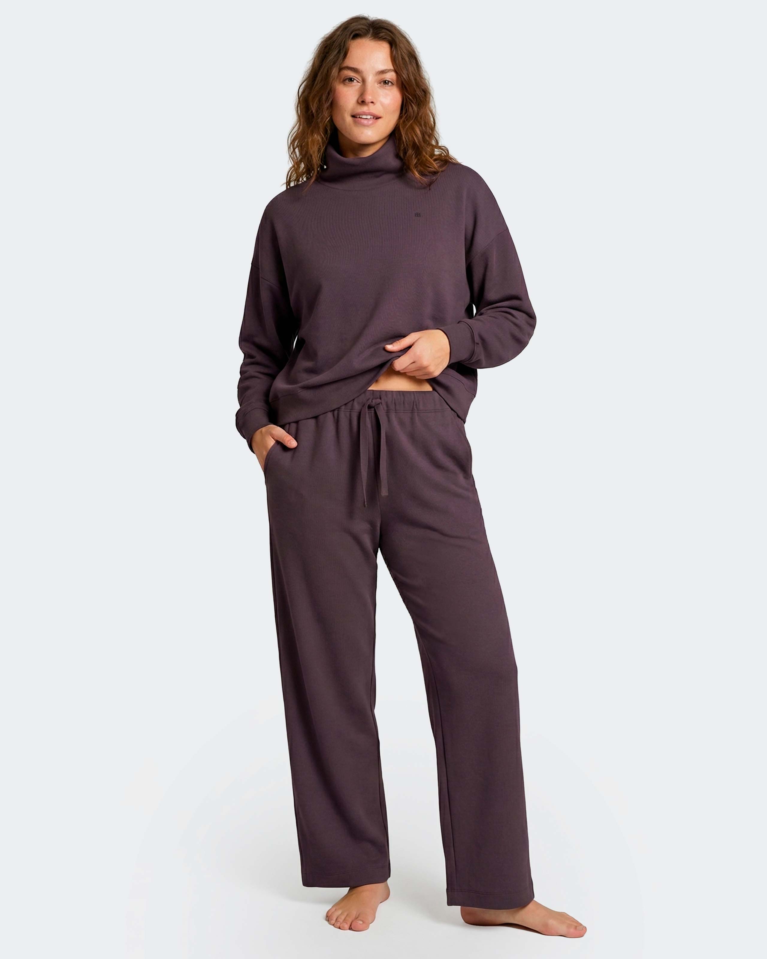 Pantalones anchos de mujer en modal - Impetus - Rioja Rioja-2