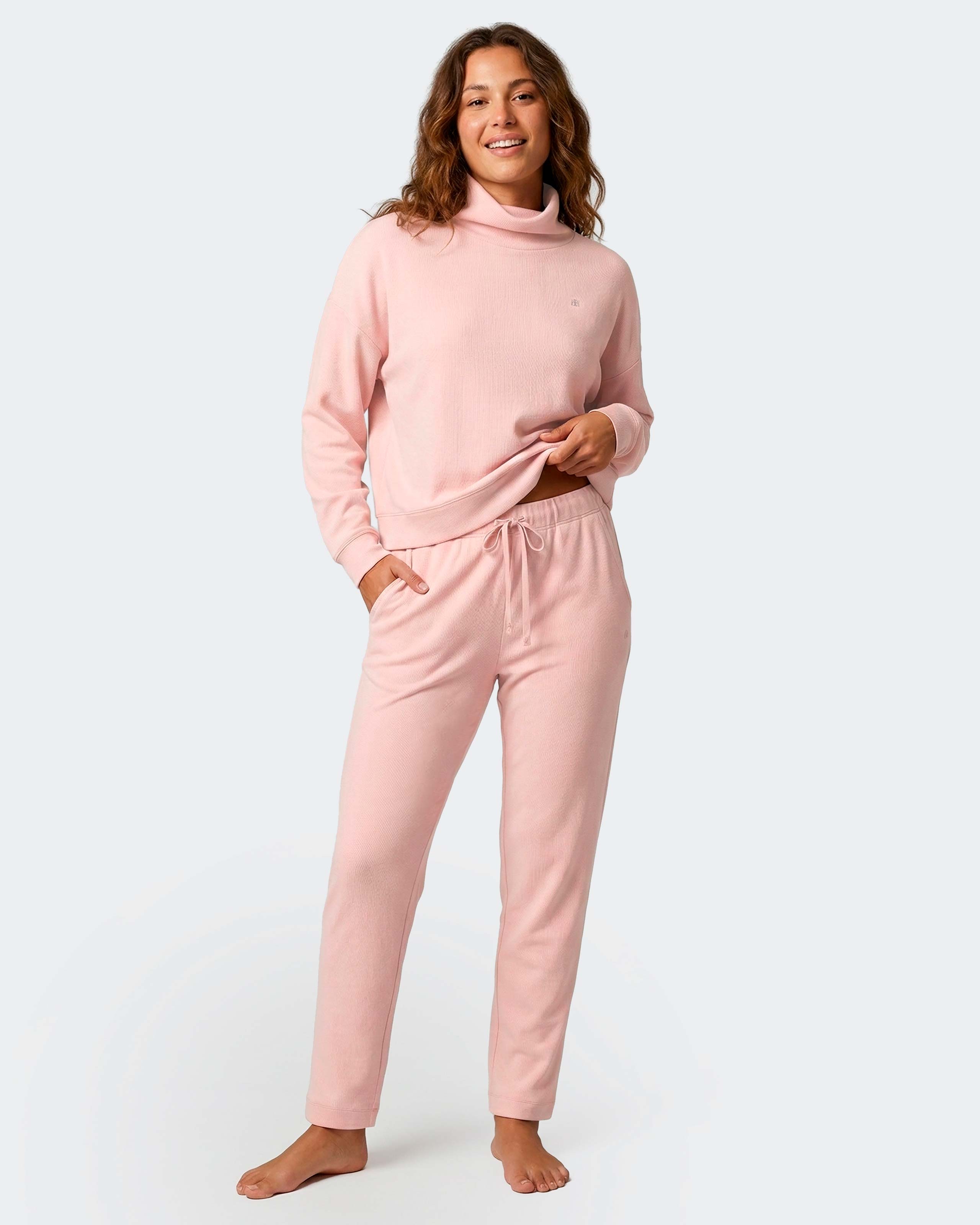 Pantalones de mujer en modal - Impetus - Salmón Salmón-2
