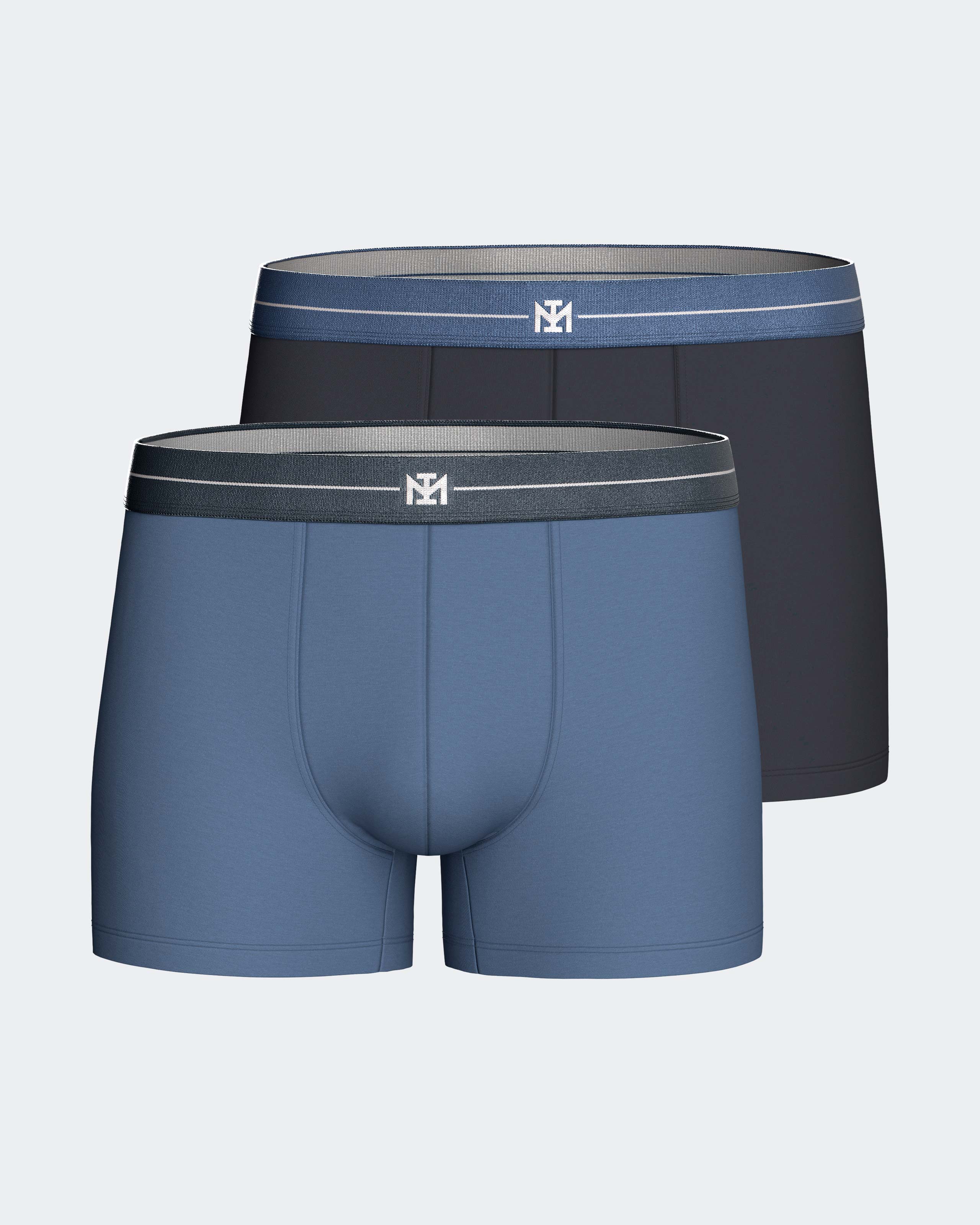 Imagen 0 de Pack 2 boxers de hombre en algodón Azul royal