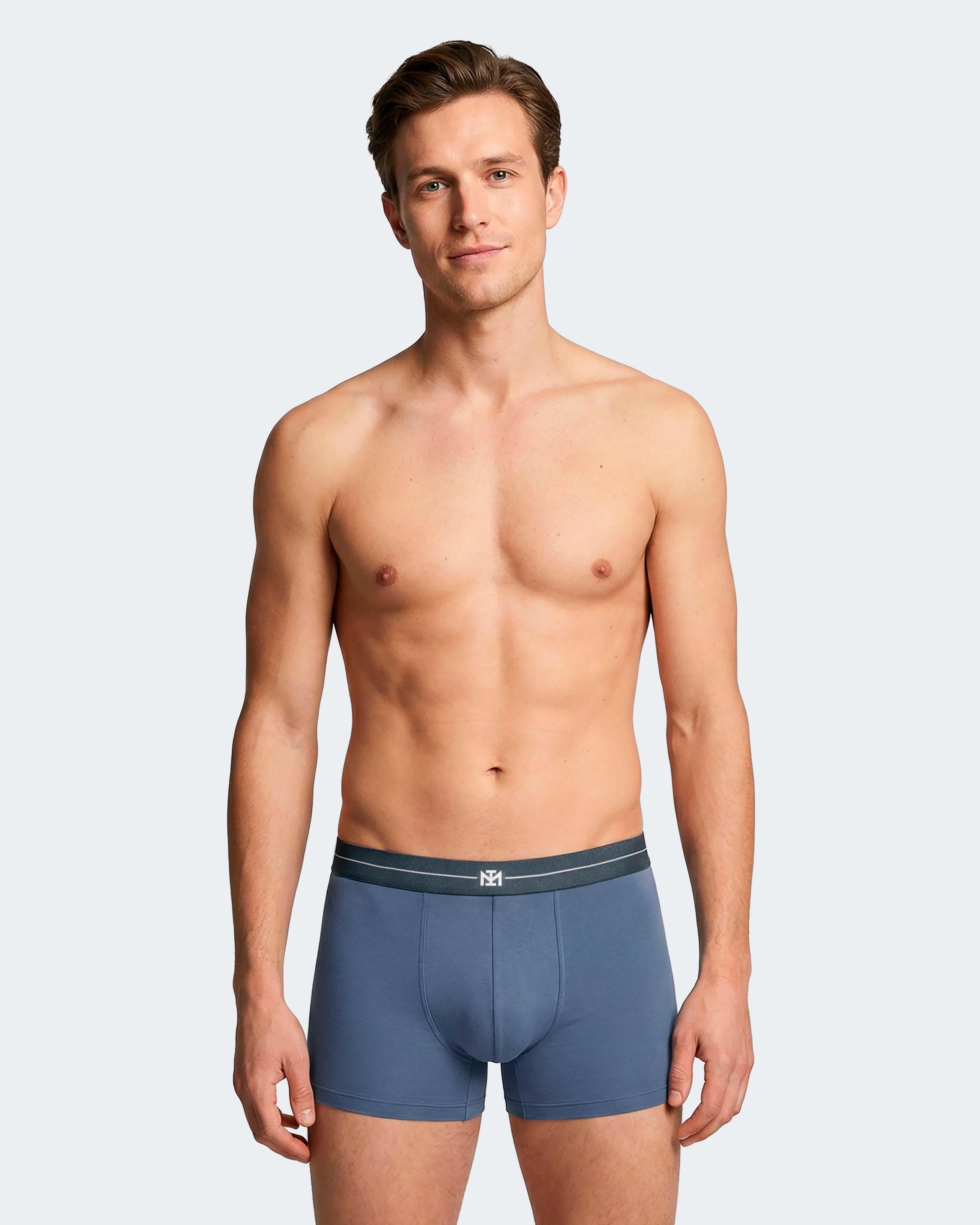 Imagen 2 de Pack 2 boxers de hombre en algodón - Impetus - Azul royal Azul royal