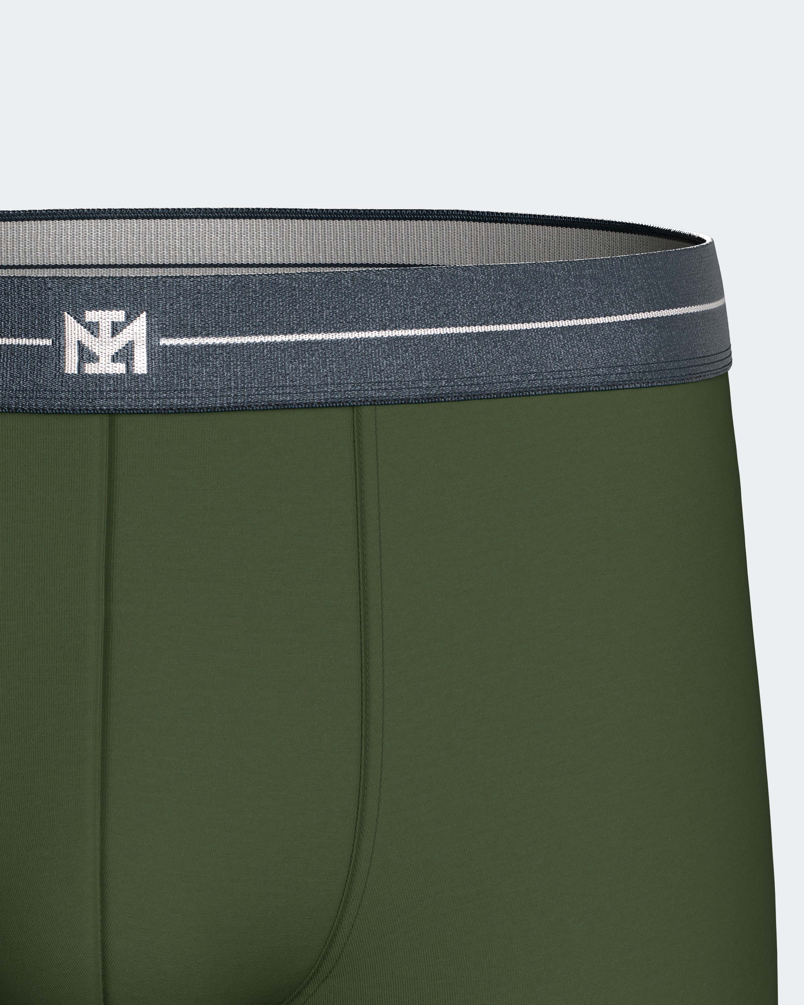 Imagen 8 de Pack 2 boxers de hombre en algodón - Impetus - Verde / Azul marino Verde / Azul marino
