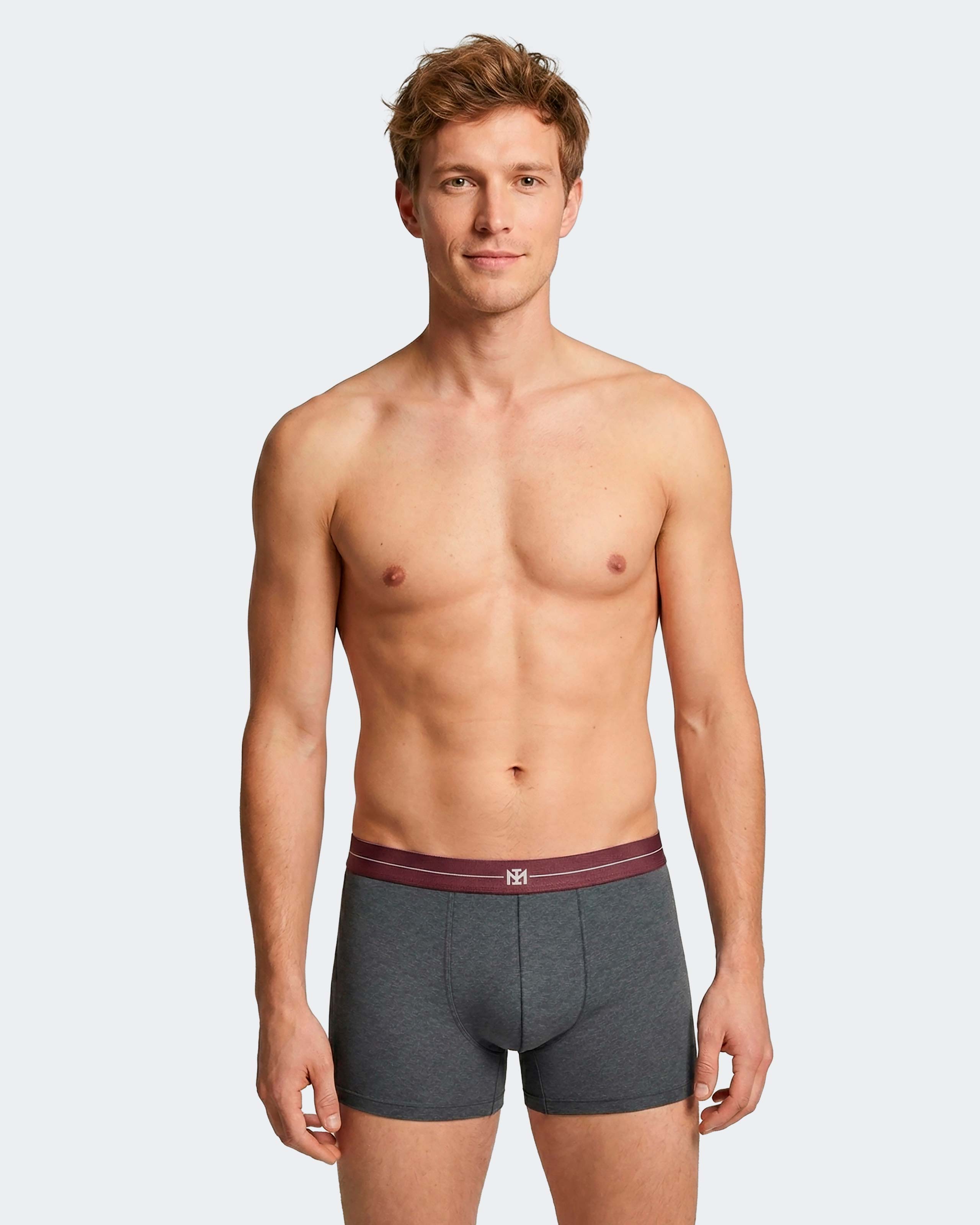 Imagen 2 de Pack 2 boxers de hombre en algodón - Impetus - Gris Gris