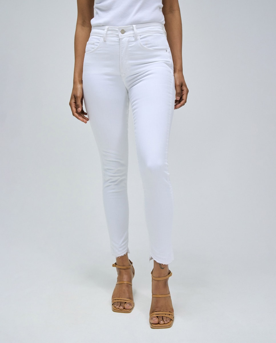 Vaquero pitillo Faith de mujer de tiro alto push in cropped