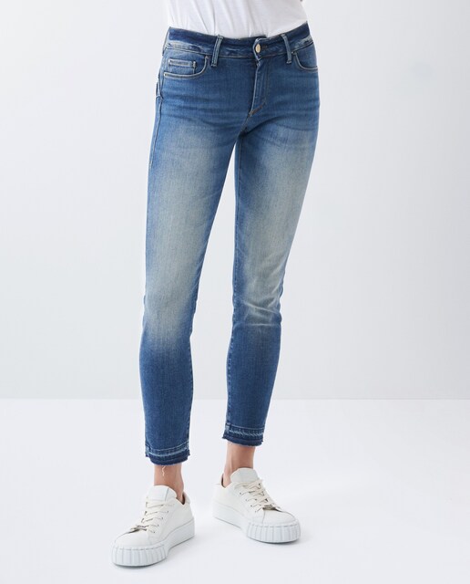 Imagen 0 de Vaquero push up de mujer Wonder cropped de tiro bajo