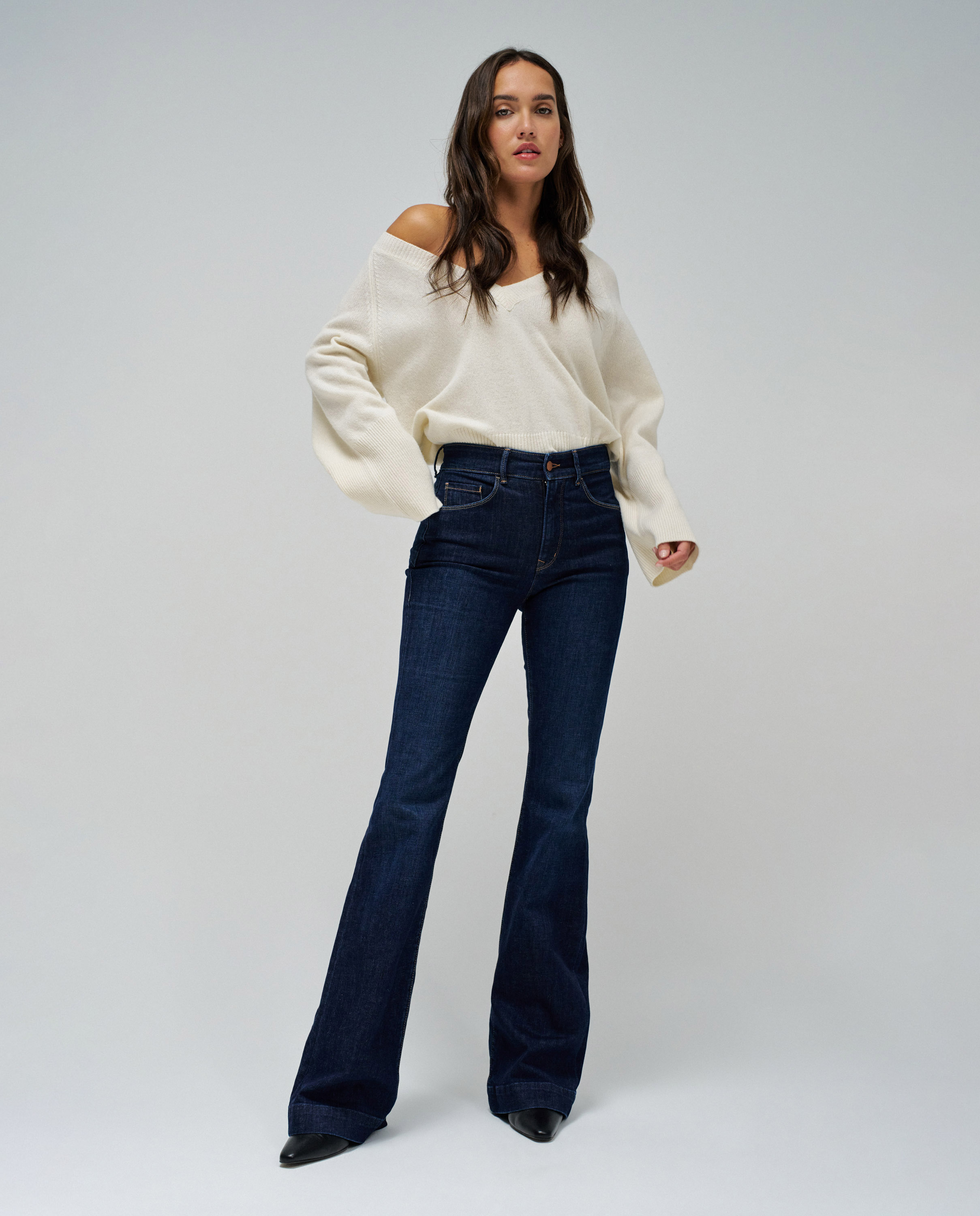 Salsa Jeans - Vaquero campana de mujer Faith push in flare.