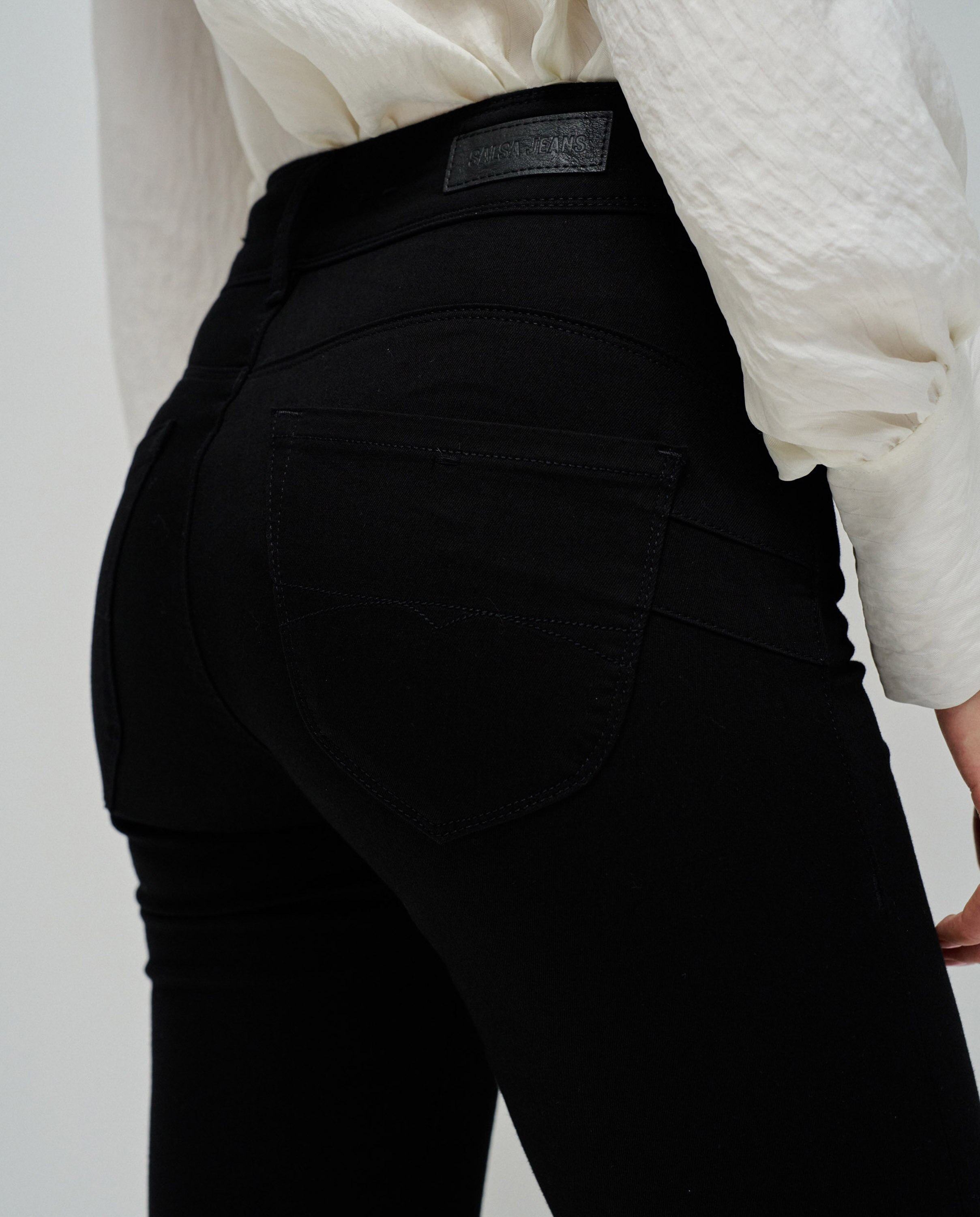 Vaqueros secret push in slim de mujer - Salsa Jeans - Negro Negro-4