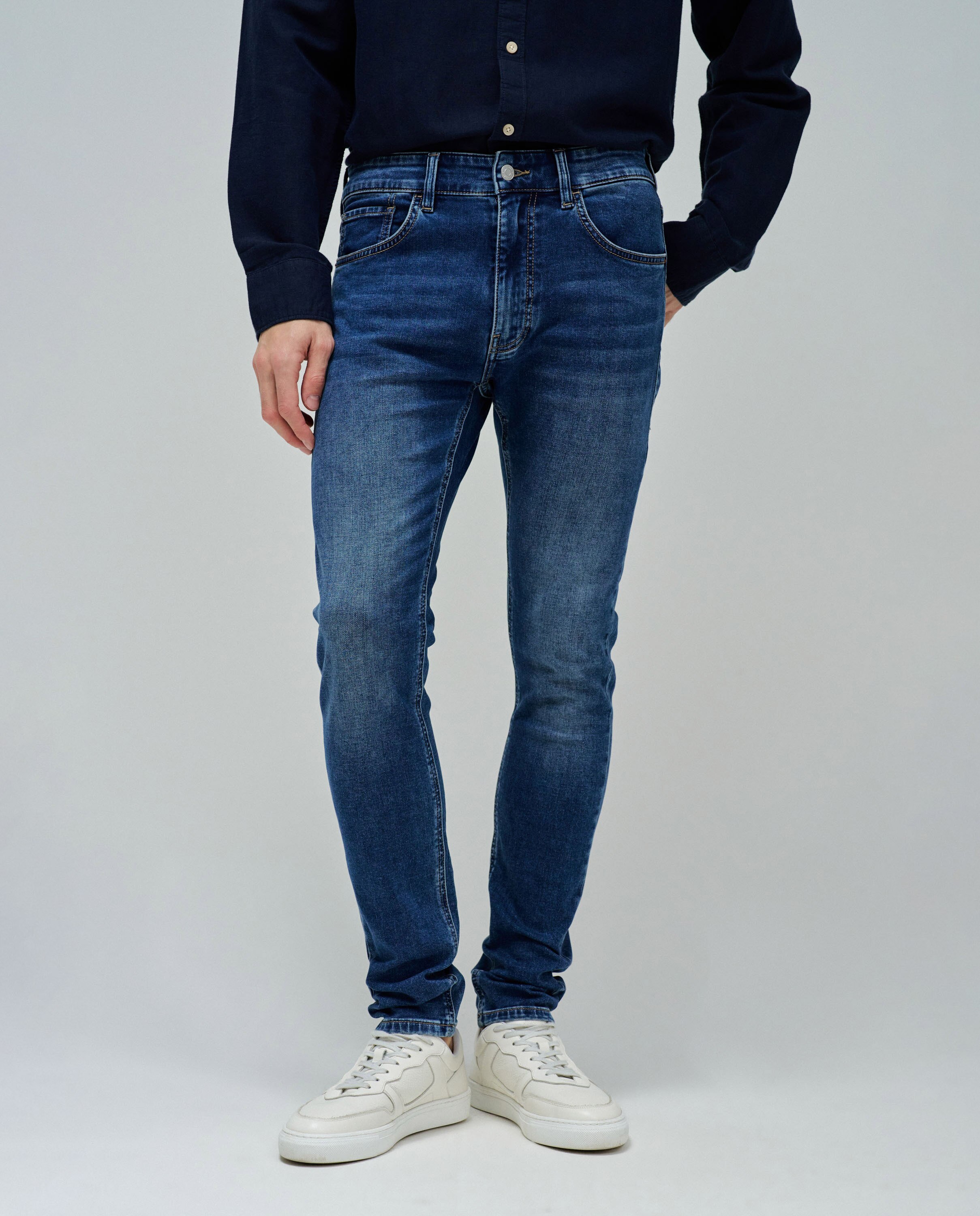 Vaqueros skinny fit s-activ de hombre - Salsa Jeans - Azul Azul-5