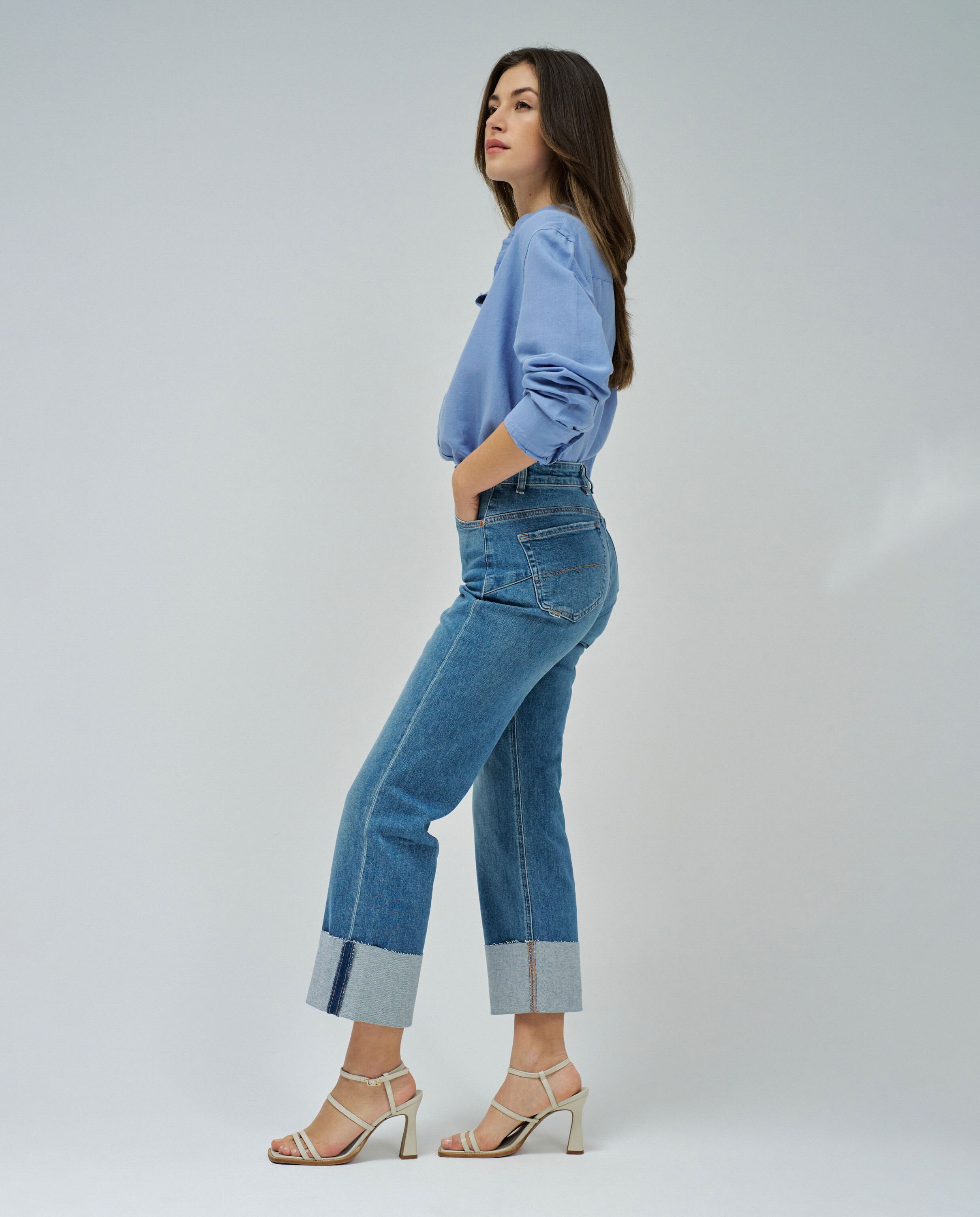 Vaqueros rectos Faith push in de mujer - Salsa Jeans - Azul denim Azul denim-2