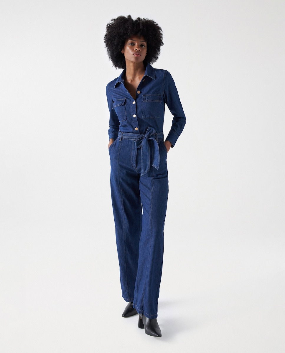 Mono de mujer en light denim y manga larga · Salsa Jeans · El