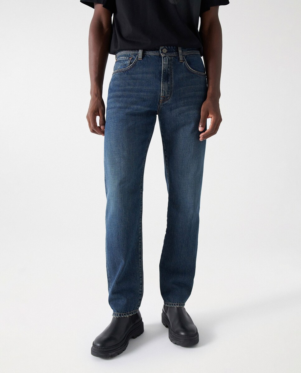 Vaquero de hombre straight en color azul oscuro · Salsa Jeans · El