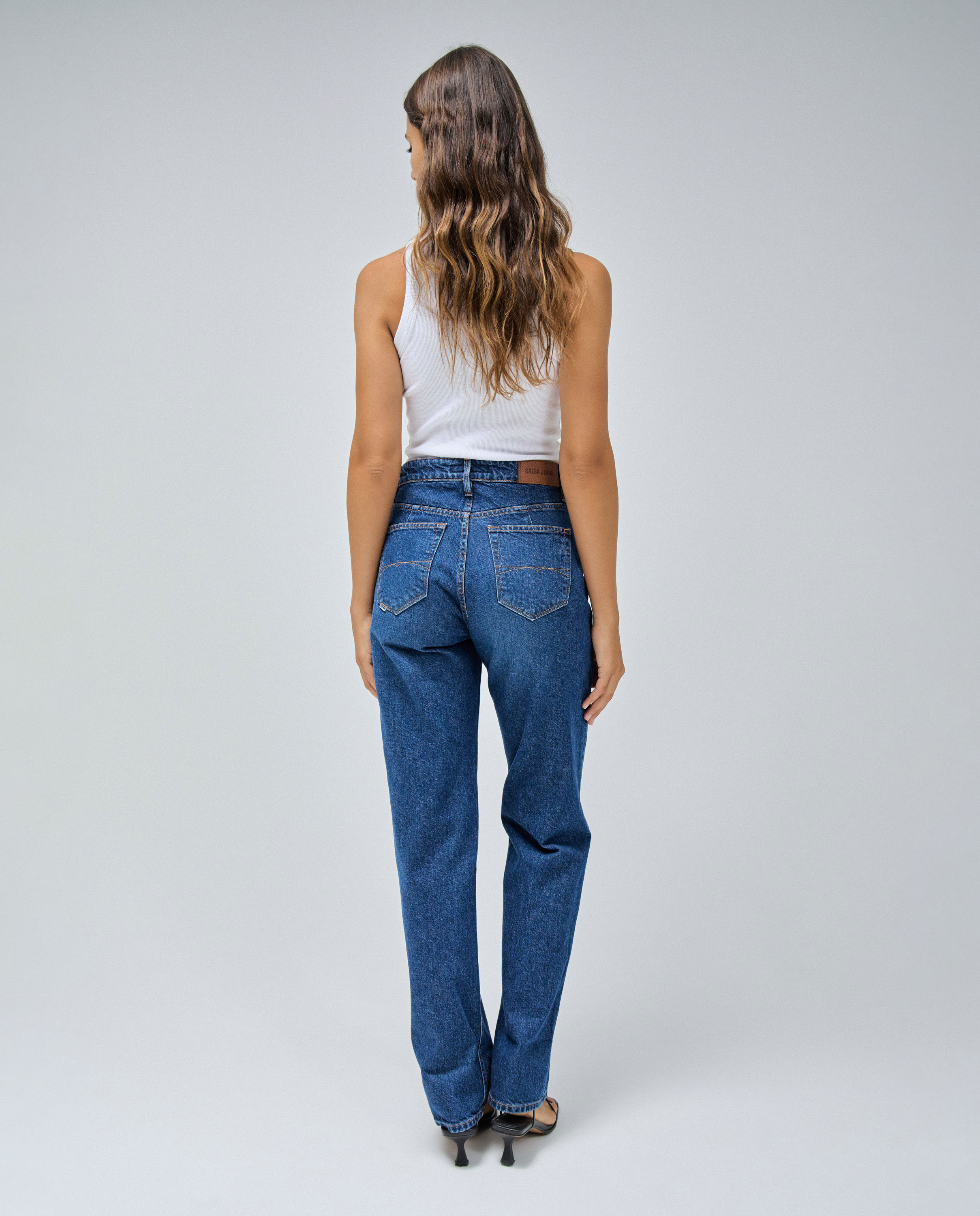 Vaqueros rectos True straight de mujer - Salsa Jeans - Azul marino Azul marino-3