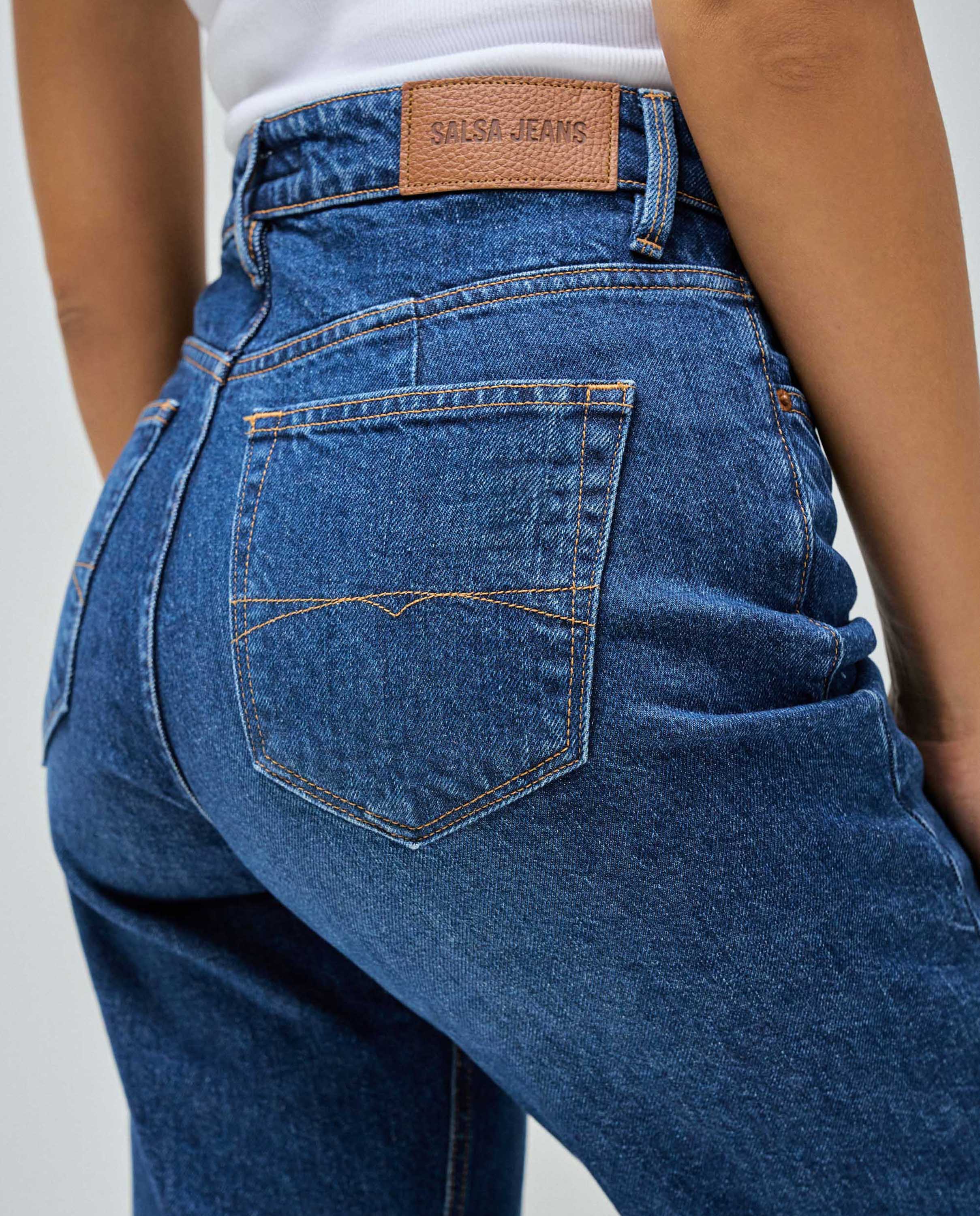 Vaqueros rectos True straight de mujer - Salsa Jeans - Azul marino Azul marino-4