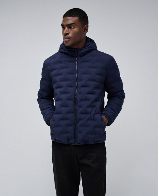 Imagen 0 de Chaqueta de hombre acolchada con bolsillos y capucha